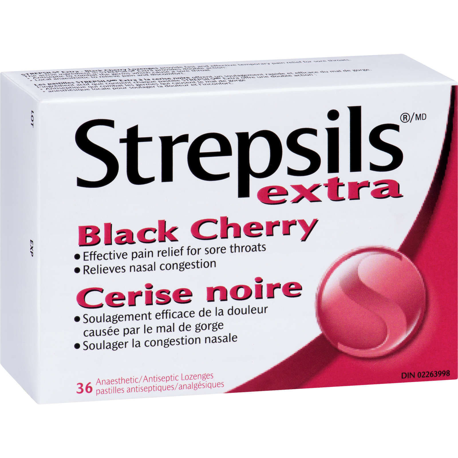 Strepsils® Extra Black Cherry, 36 ct