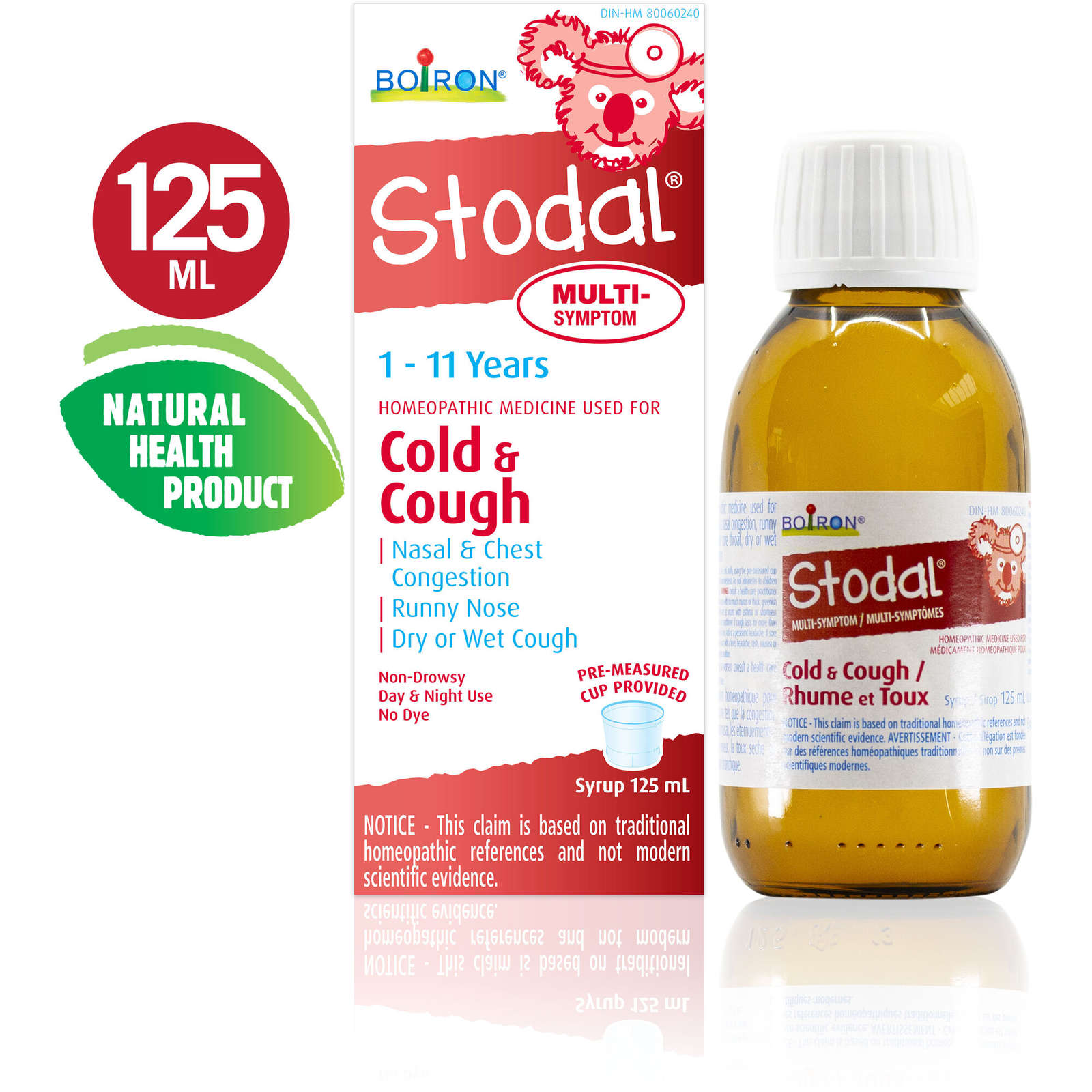 Children's Stodal Multi-Symptom for Dry Cough or Wet Cough and Cold Symptoms in Children 1 to 11 Years of Age.