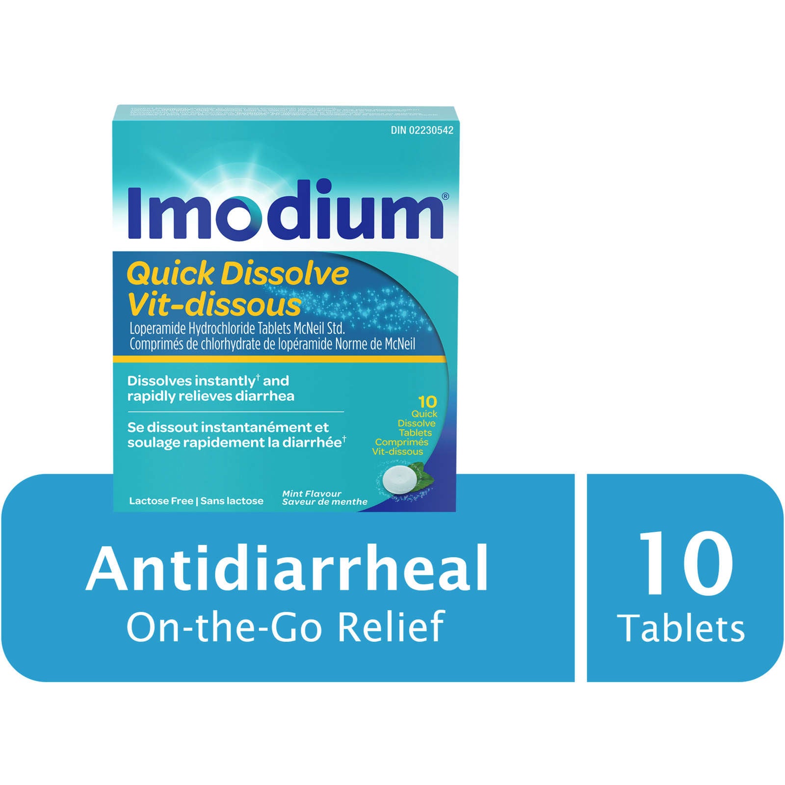 Diarrhea Relief, Quick-Dissolve Tablets 10 ea