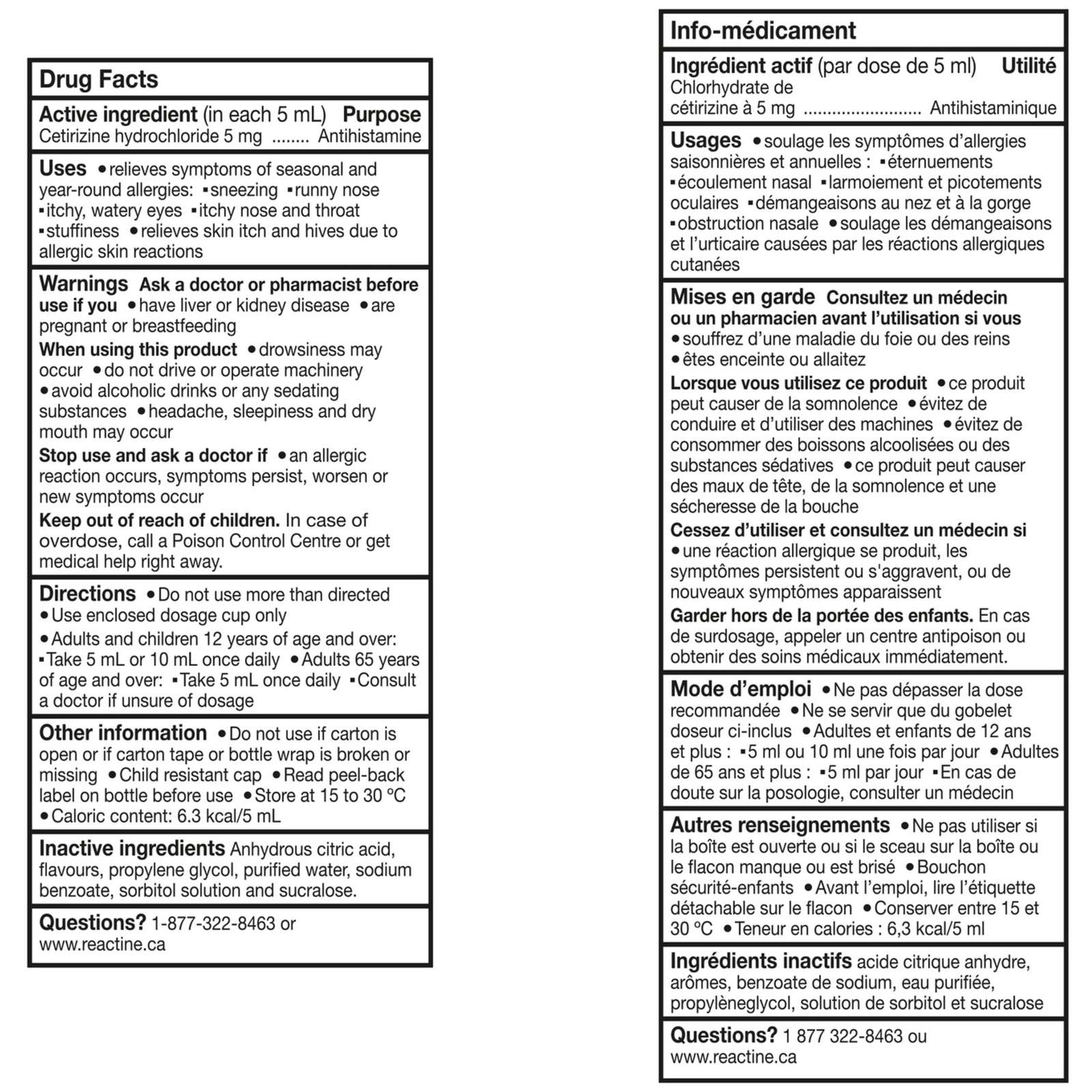 Allergy Liquid Medicine, with Cetirizine Hydrochloride, White Grape Flavour