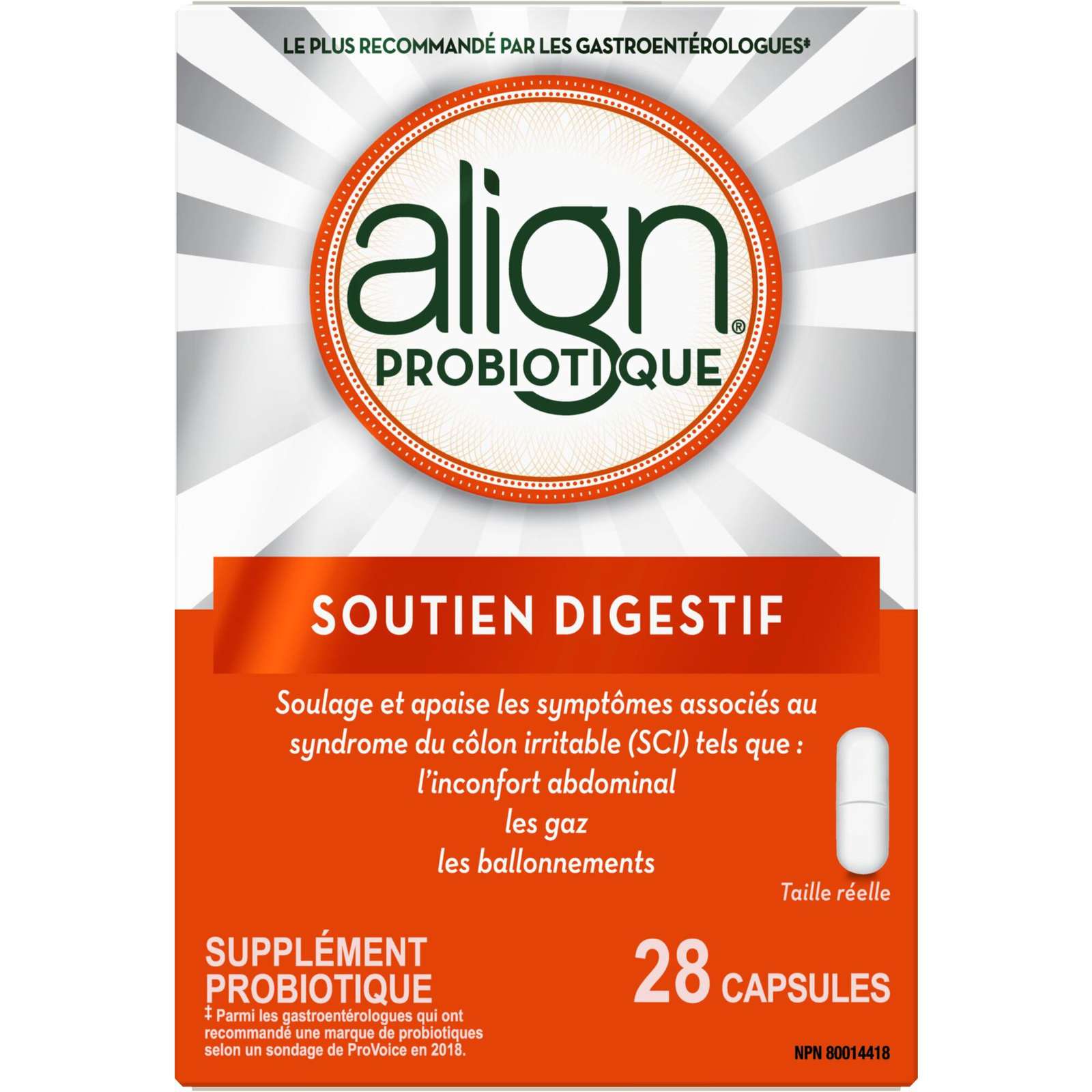 Align Probiotics, Daily Probiotic Supplement for Digestive Care, 28 vegetarian capsules