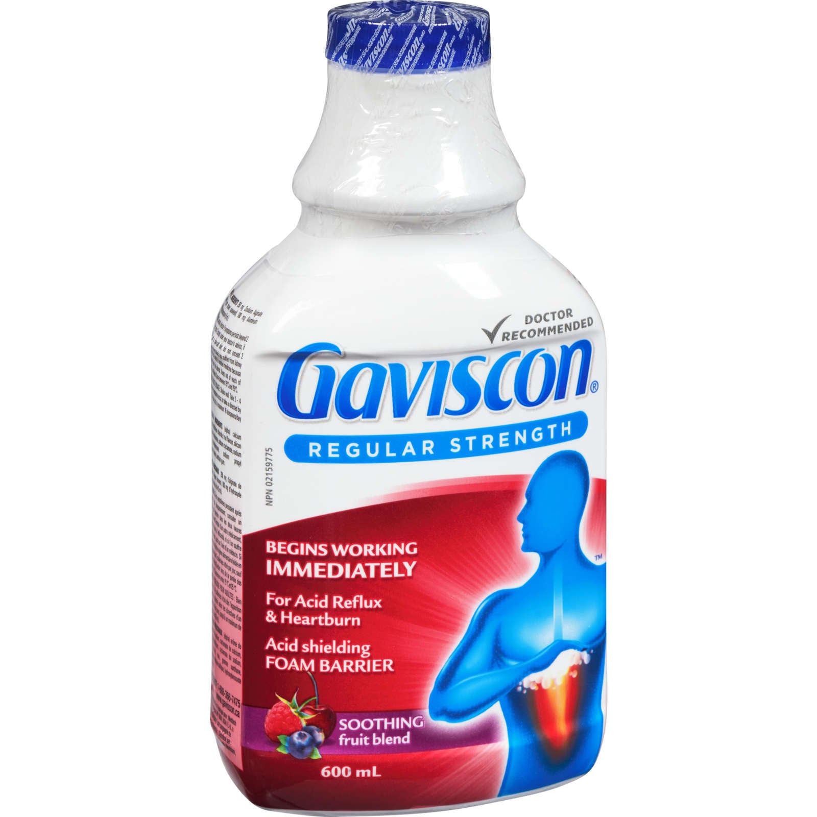 Gaviscon Regular Strength Liquid Soothing Fruit Blend