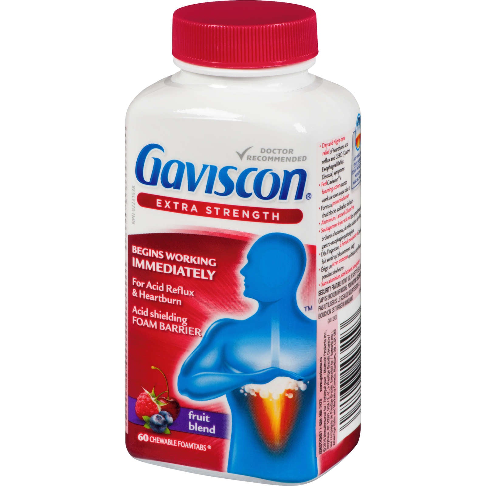 Gaviscon Extra Strength Chewable Foamtabs Fruit Blend