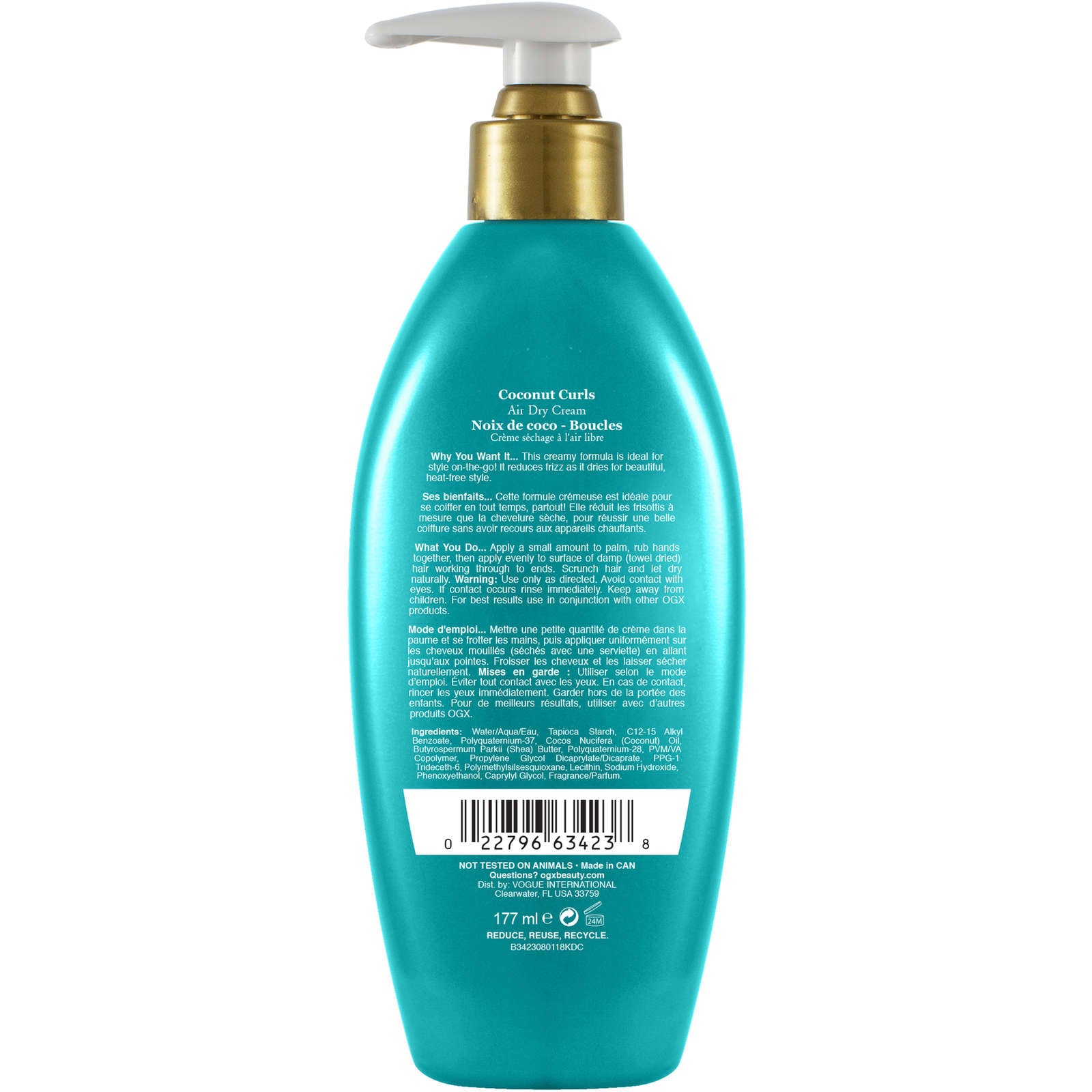 Locking + Coconut Curls Air Dry Cream