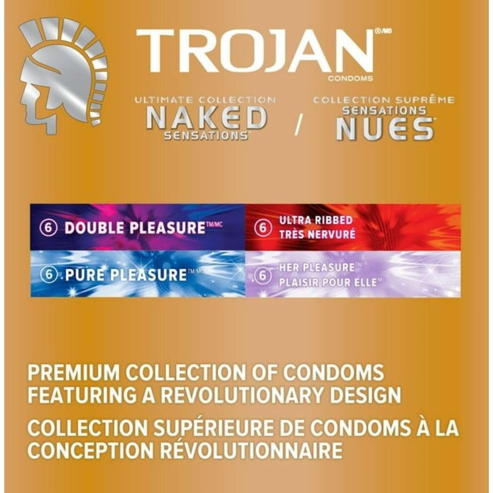 Naked Sensations Ultimate Collection Variety Pack Lubricated Condoms