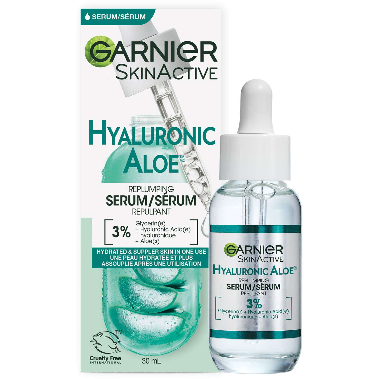 Aloe Vera Face Serum with Hyaluronic Acid, Replumping and Hydrating, for Normal to Combo Skin