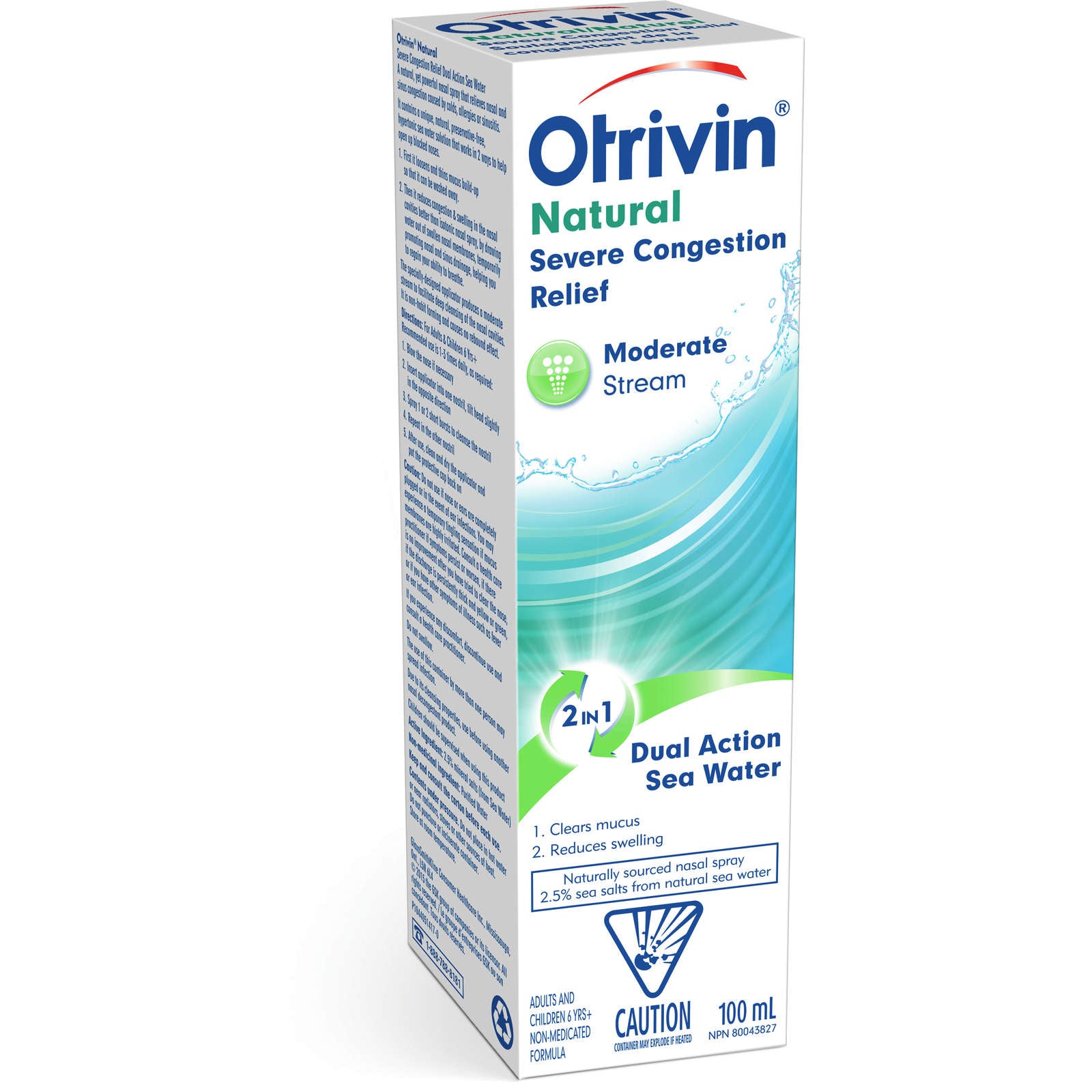 Otrivin Natural Severe Congestion Relief Moderate Stream