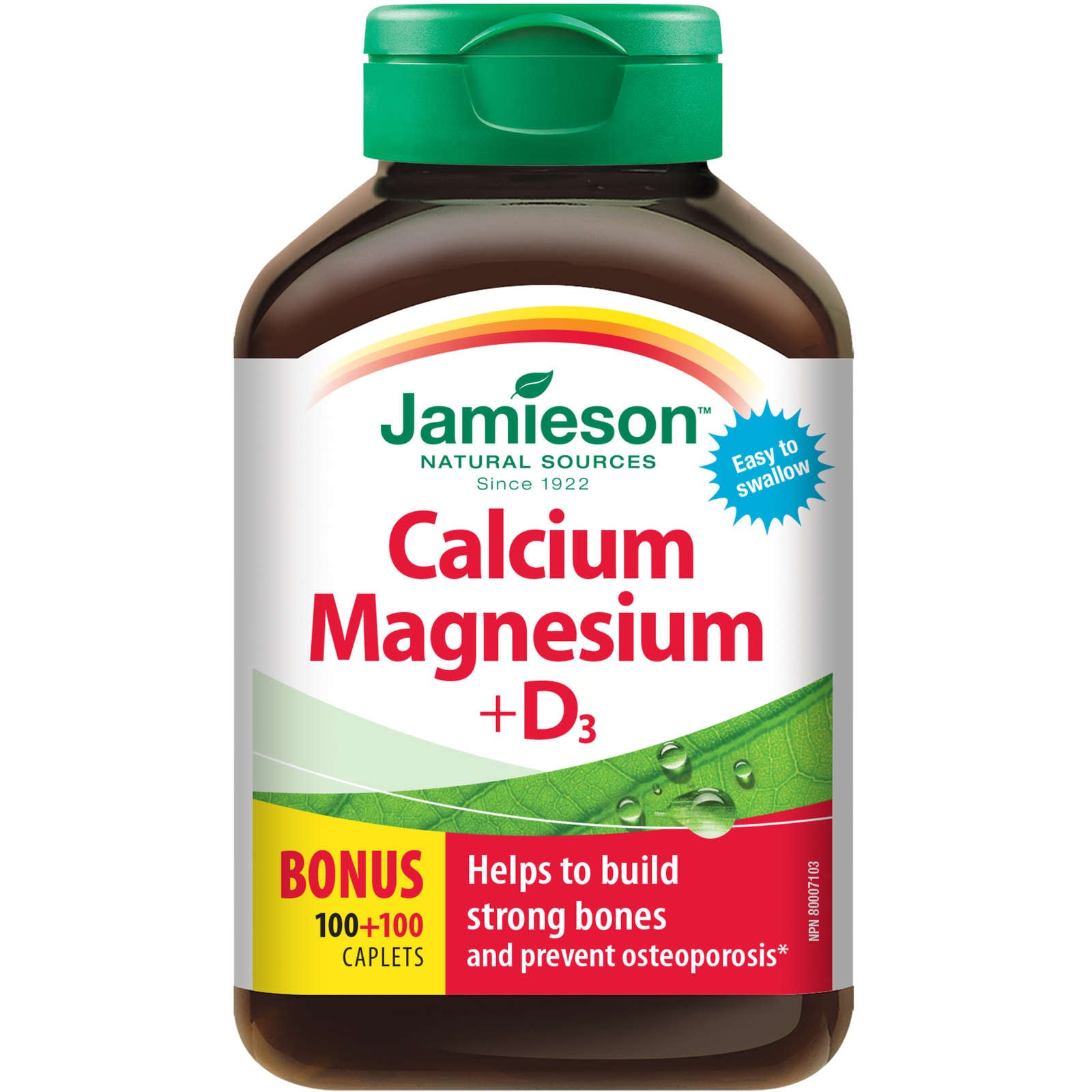 Calcium Magnesium + Vitamin D3 Caplets