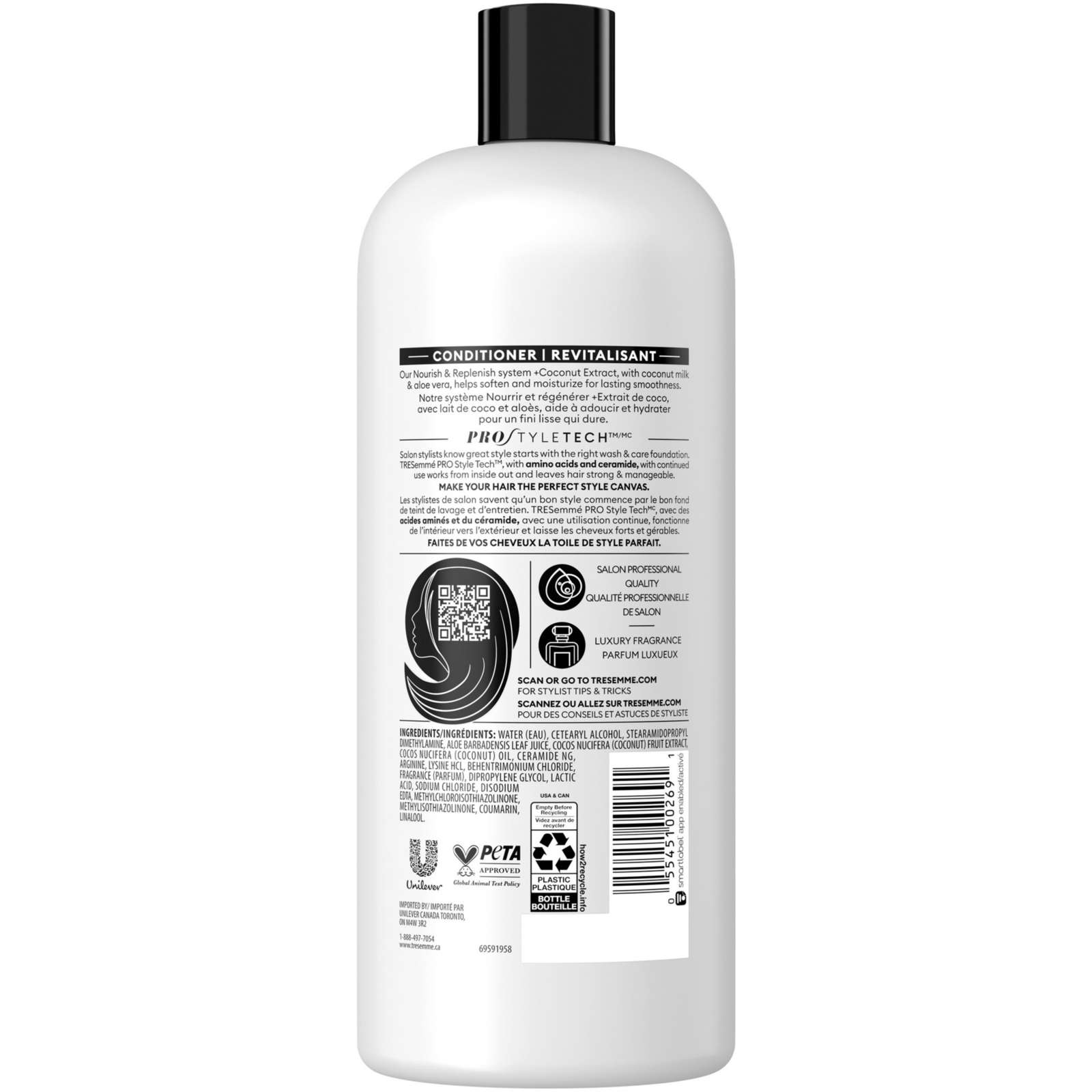 Botanique Nourish & Replenish Conditioner for dry hair + Coconut Extract formulated with Pro Style Technology™