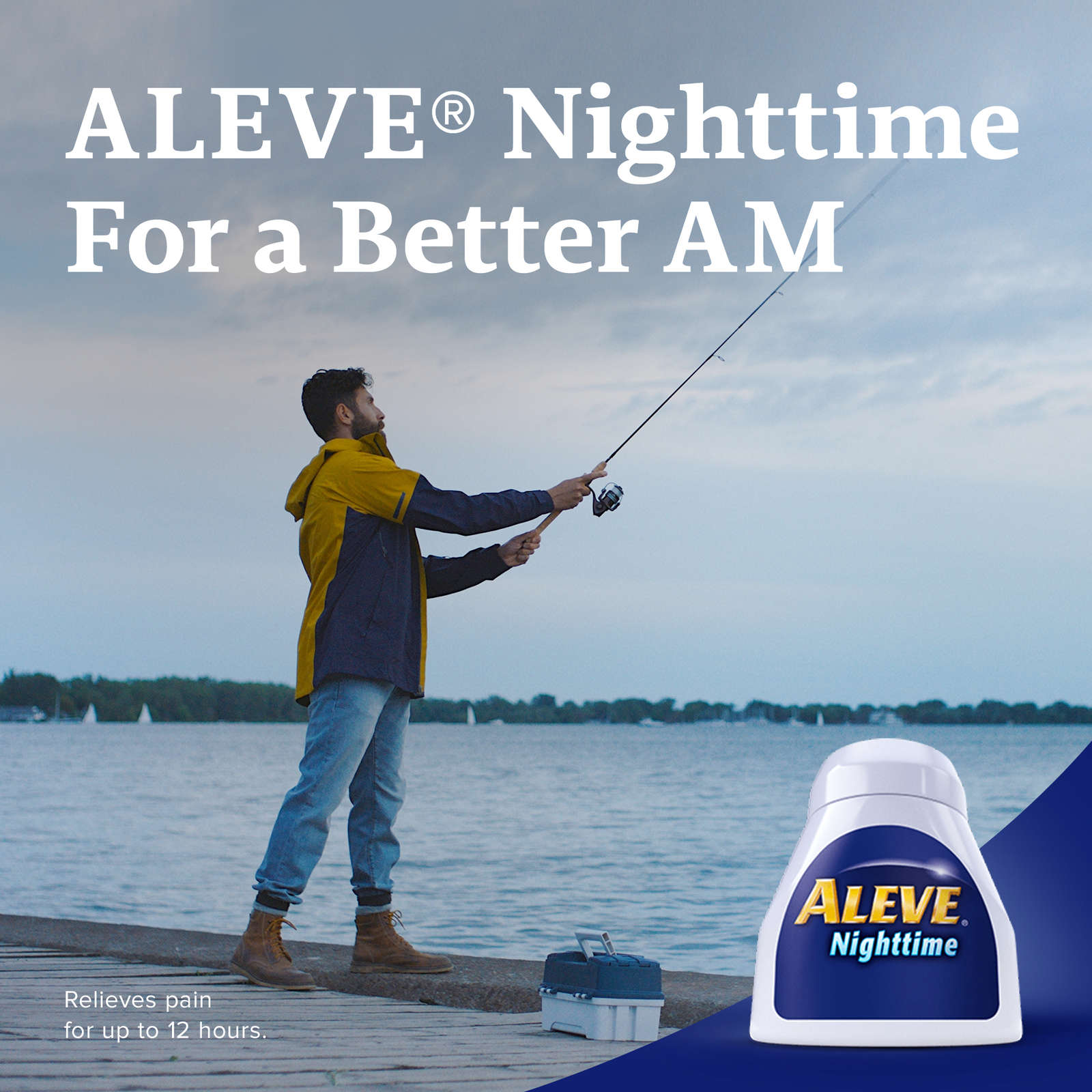 ALEVE Nighttime, Pain Reliever and Sleep Aid, Naproxen Sodium, 20 Caplets