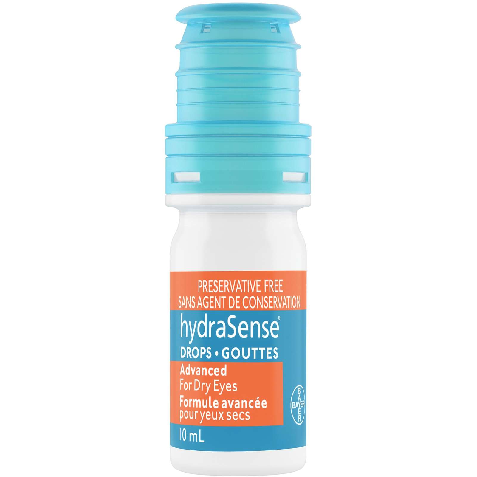 hydraSense Advanced Eye Drops Single Use Vials, Preservative Free, With Provitamin B5, 20 Count