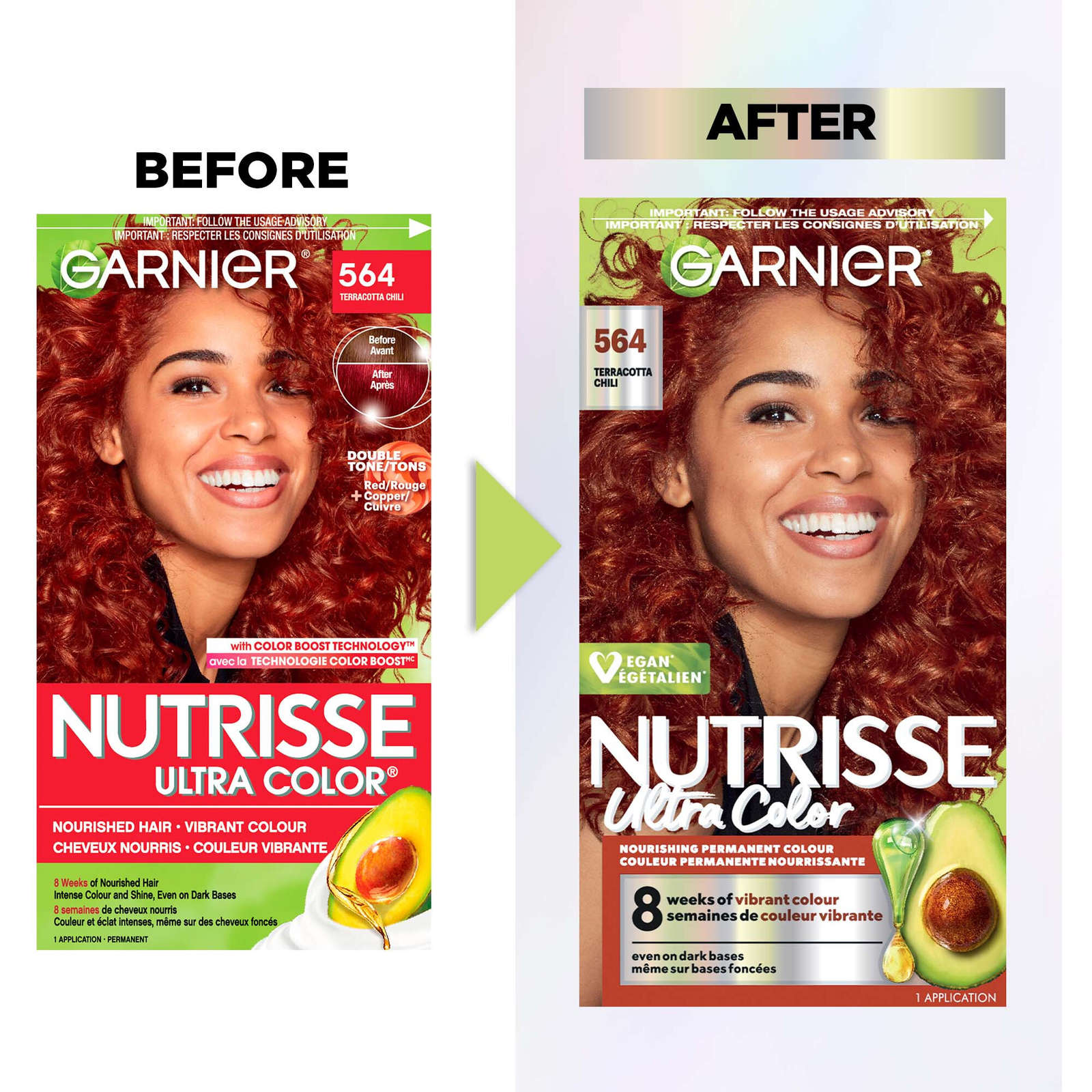 Nutrisse Ultra Color Double Tone Reds, Permanent Hair Dye