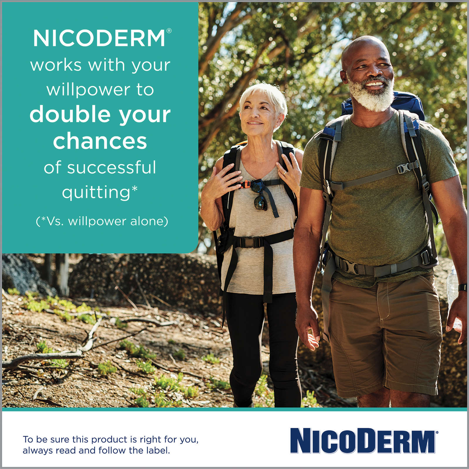 NICODERM® Stop Smoking System, STEP 1, 7 clear patches (one patch daily) 21 mg/day