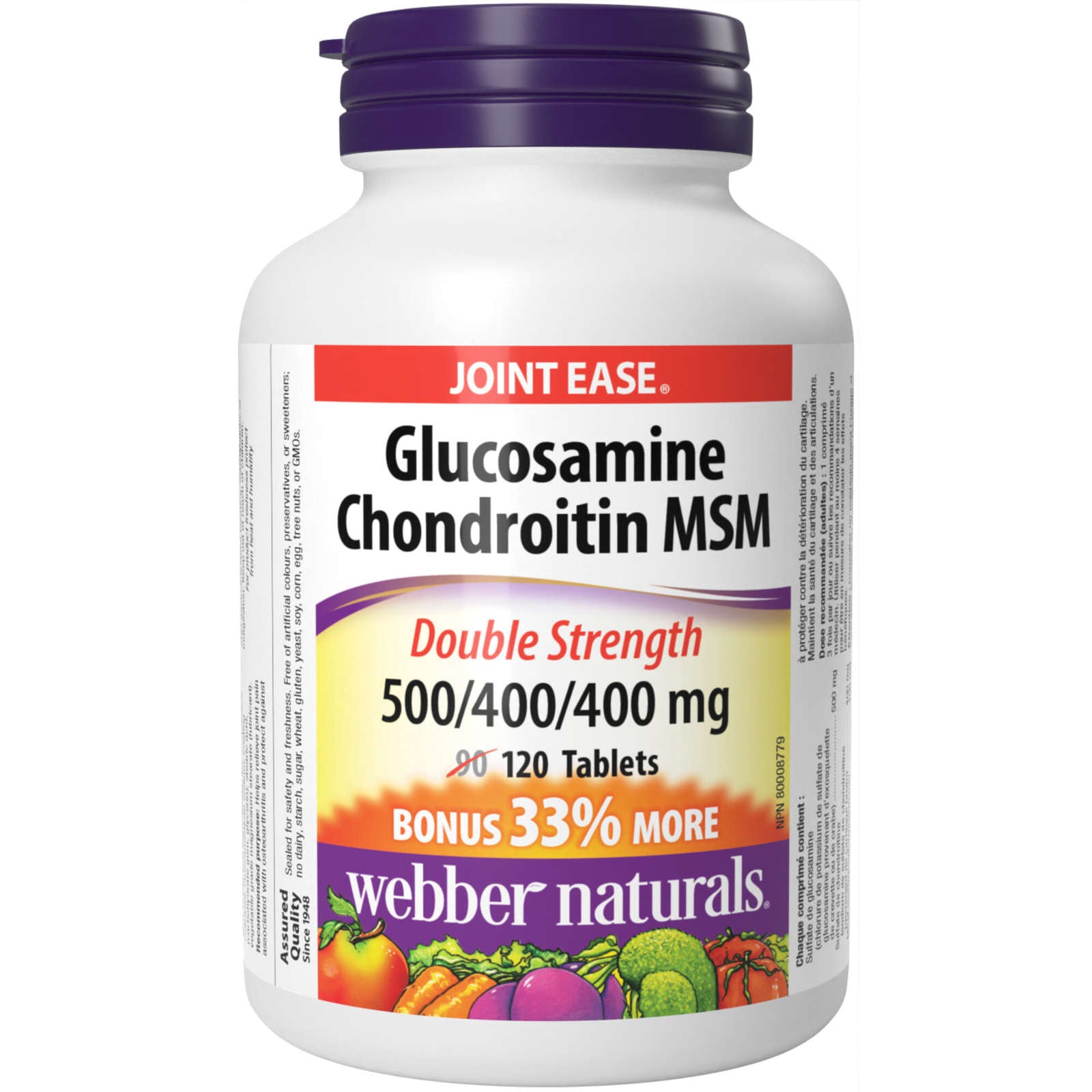 Glucosamine Chondroitin MSM Double Strength 500/400/400 mg