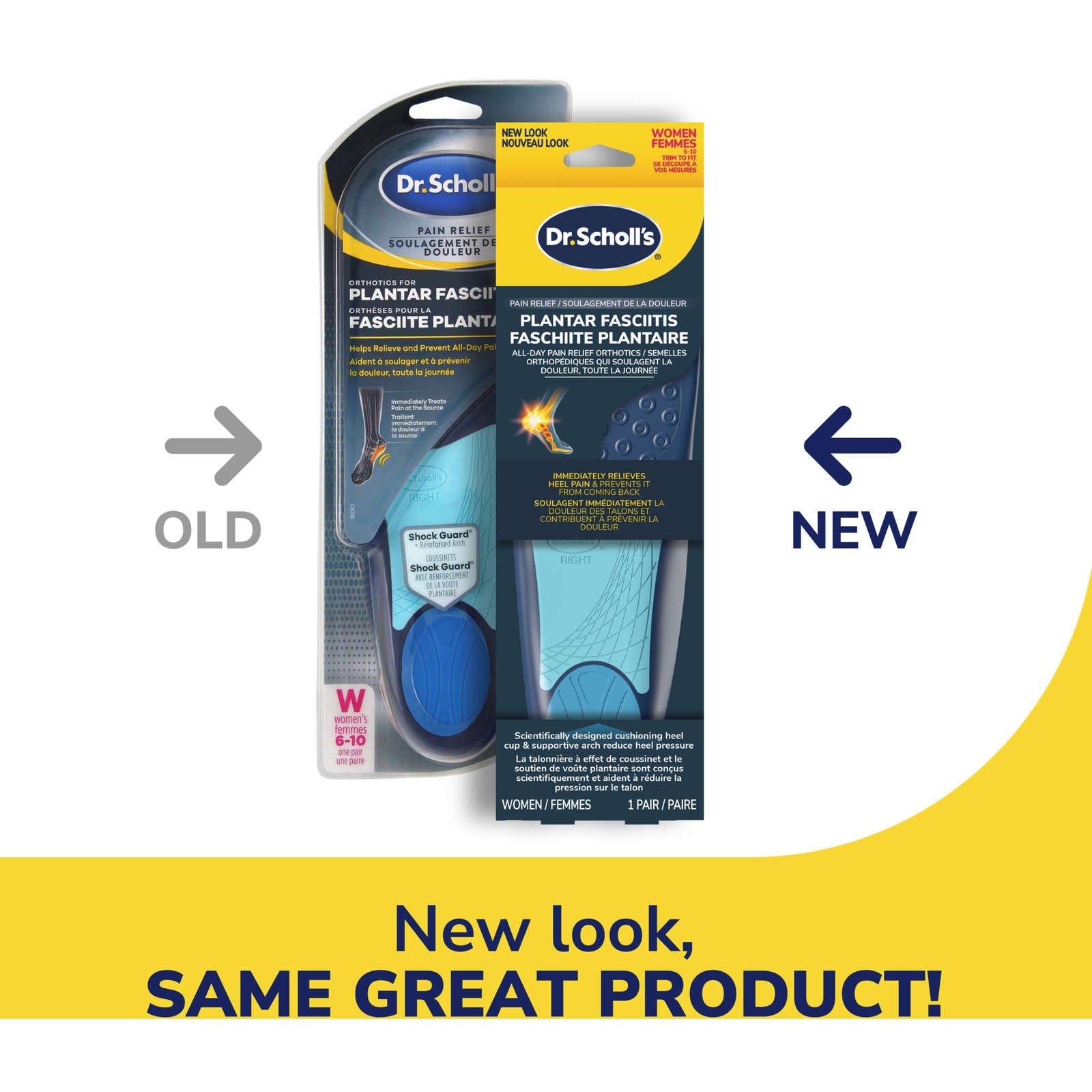 Dr. Scholl’s® Pain Relief Orthotics For Plantar Fasciitis, Women's, Sizes 6-10