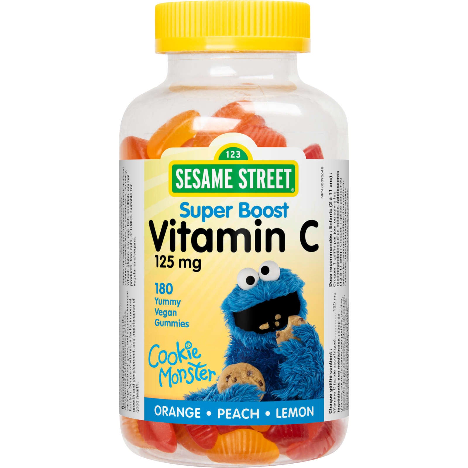 Vitamin C 125 mg Orange • Peach • Lemon