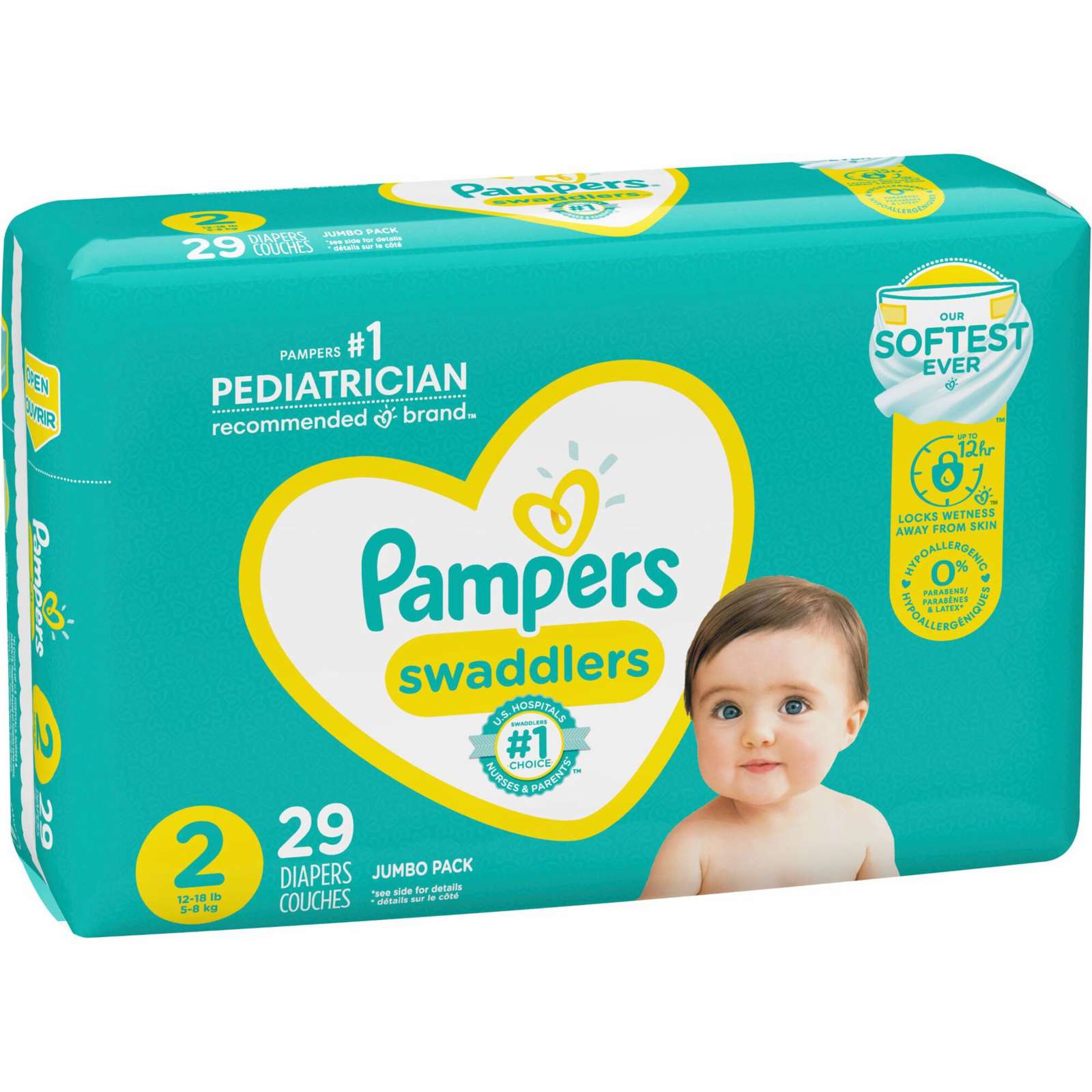 Pampers Swaddlers Diapers Size 2