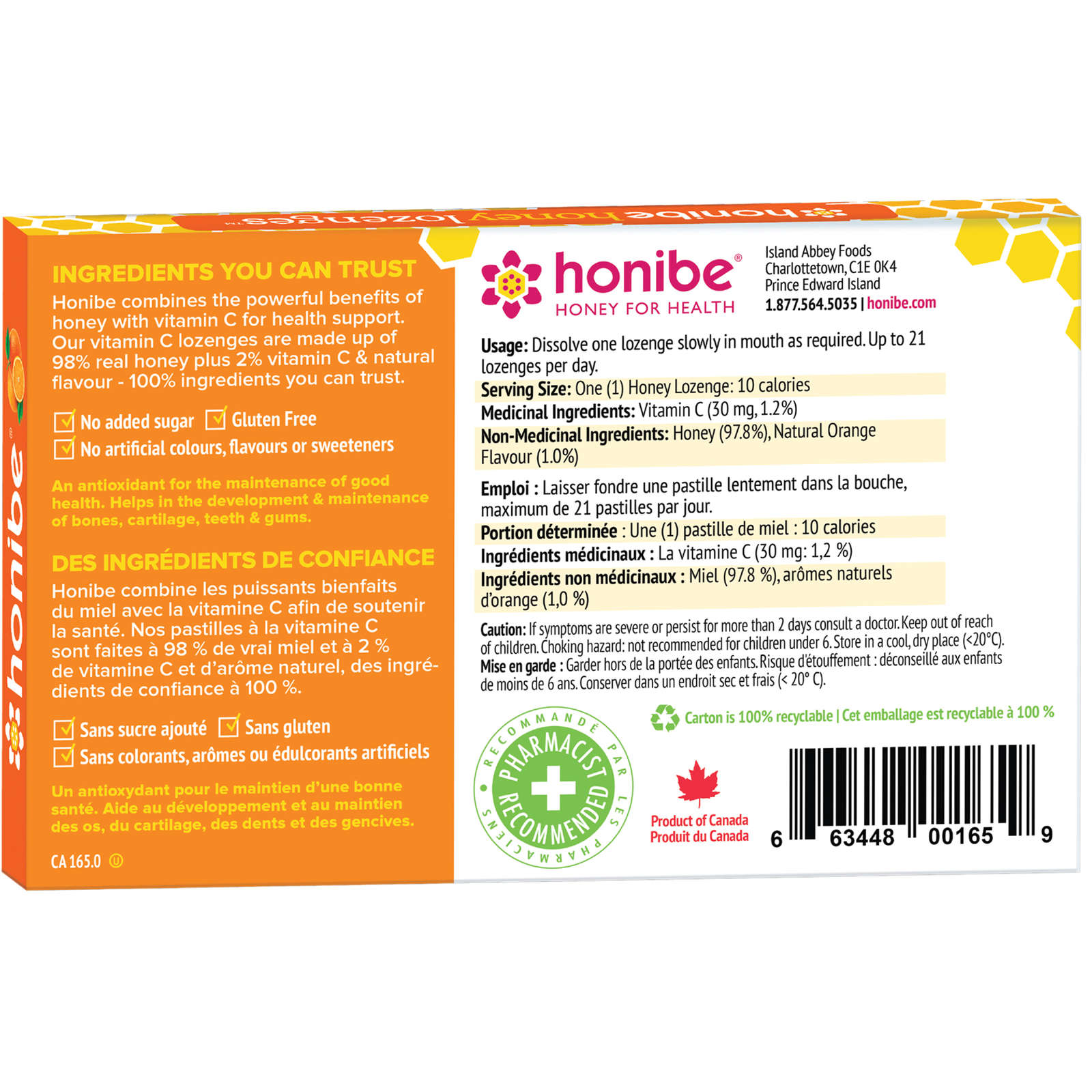 Honey Lozenges Vitamin C