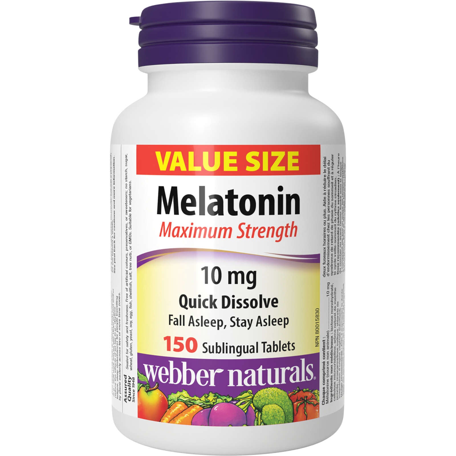 Melatonin Maximum Strength Quick Dissolve 10 mg