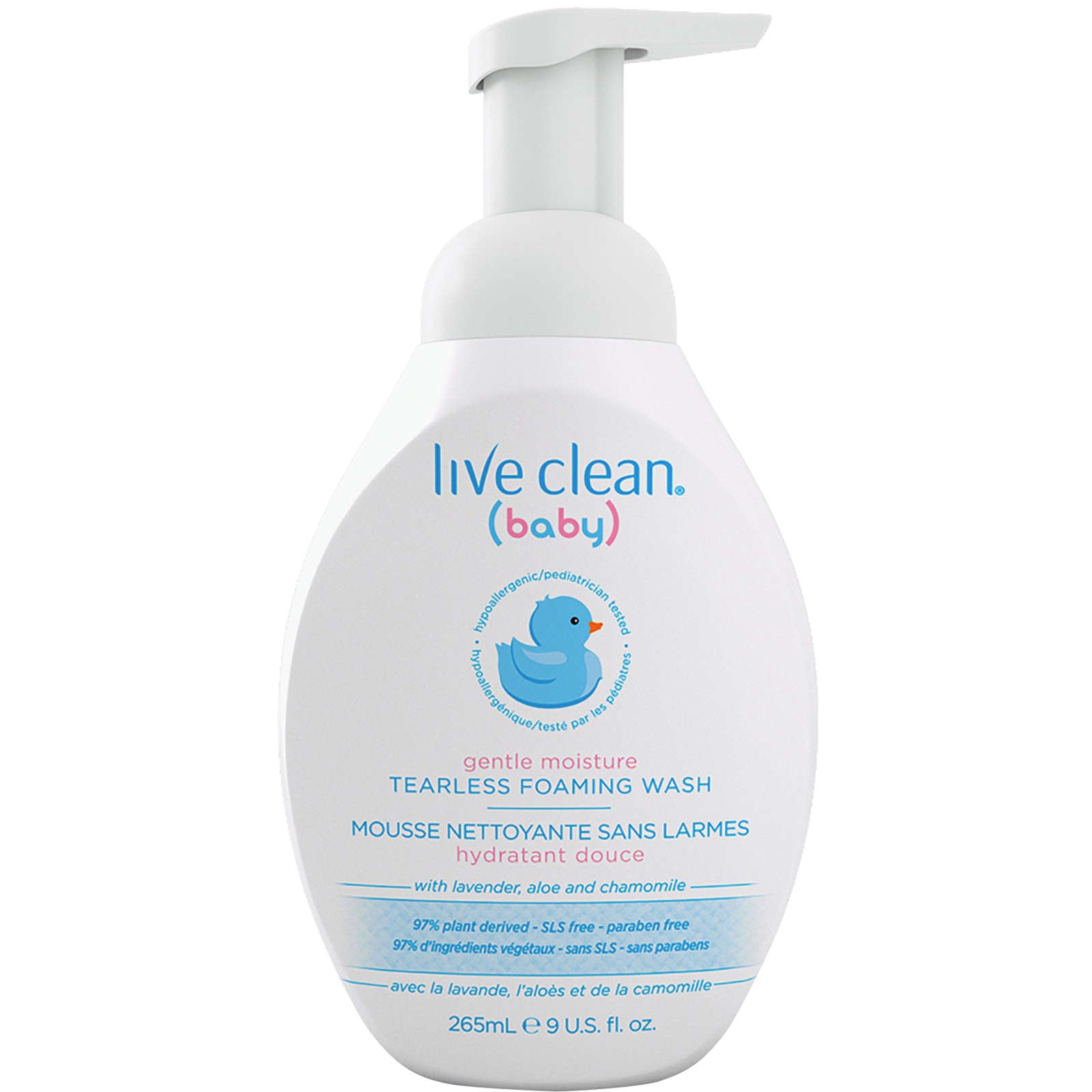 Live Clean Baby Gentle Moisture Tearless Foaming Baby Wash