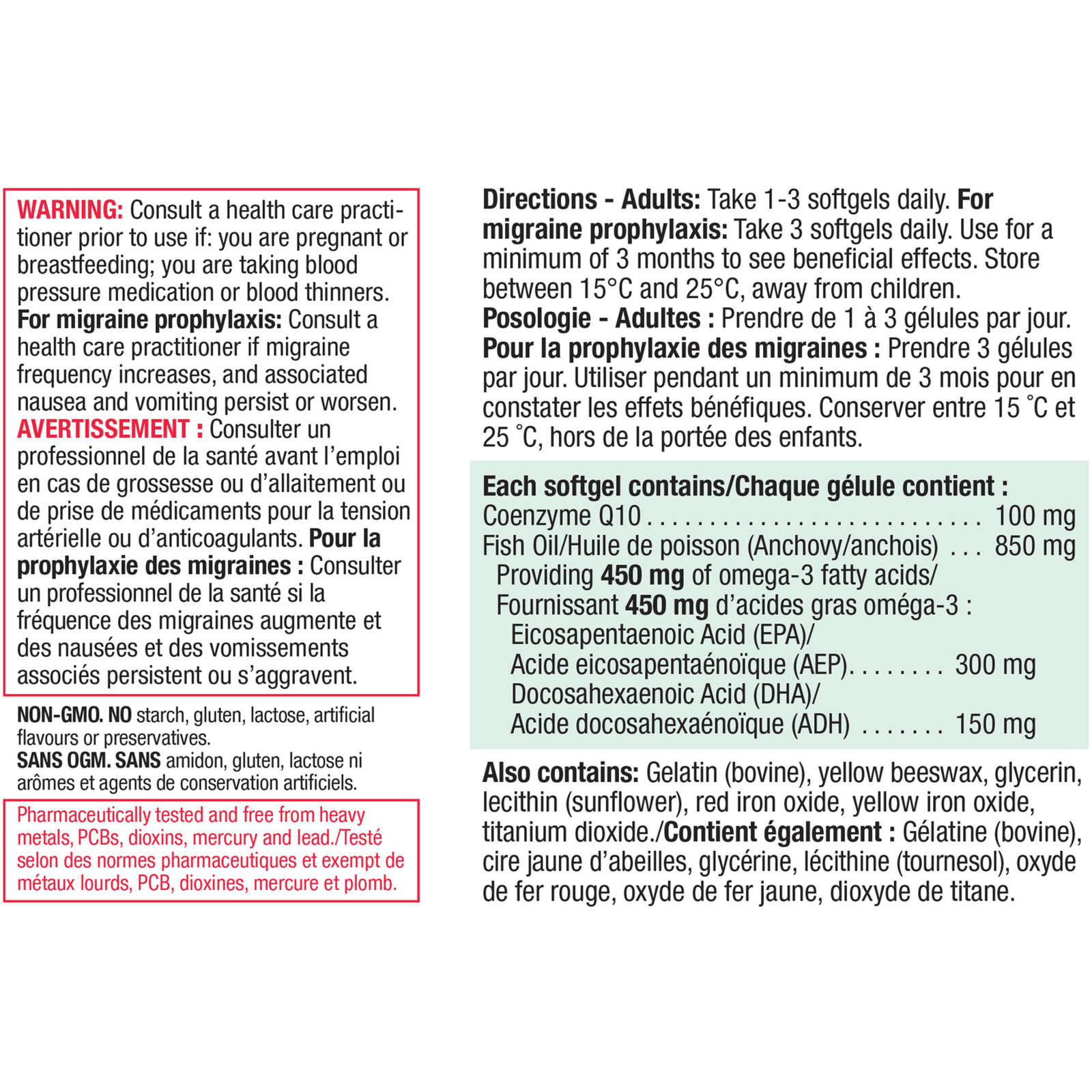 Jamieson CoQ10 100 mg with Omega-3 450 mg