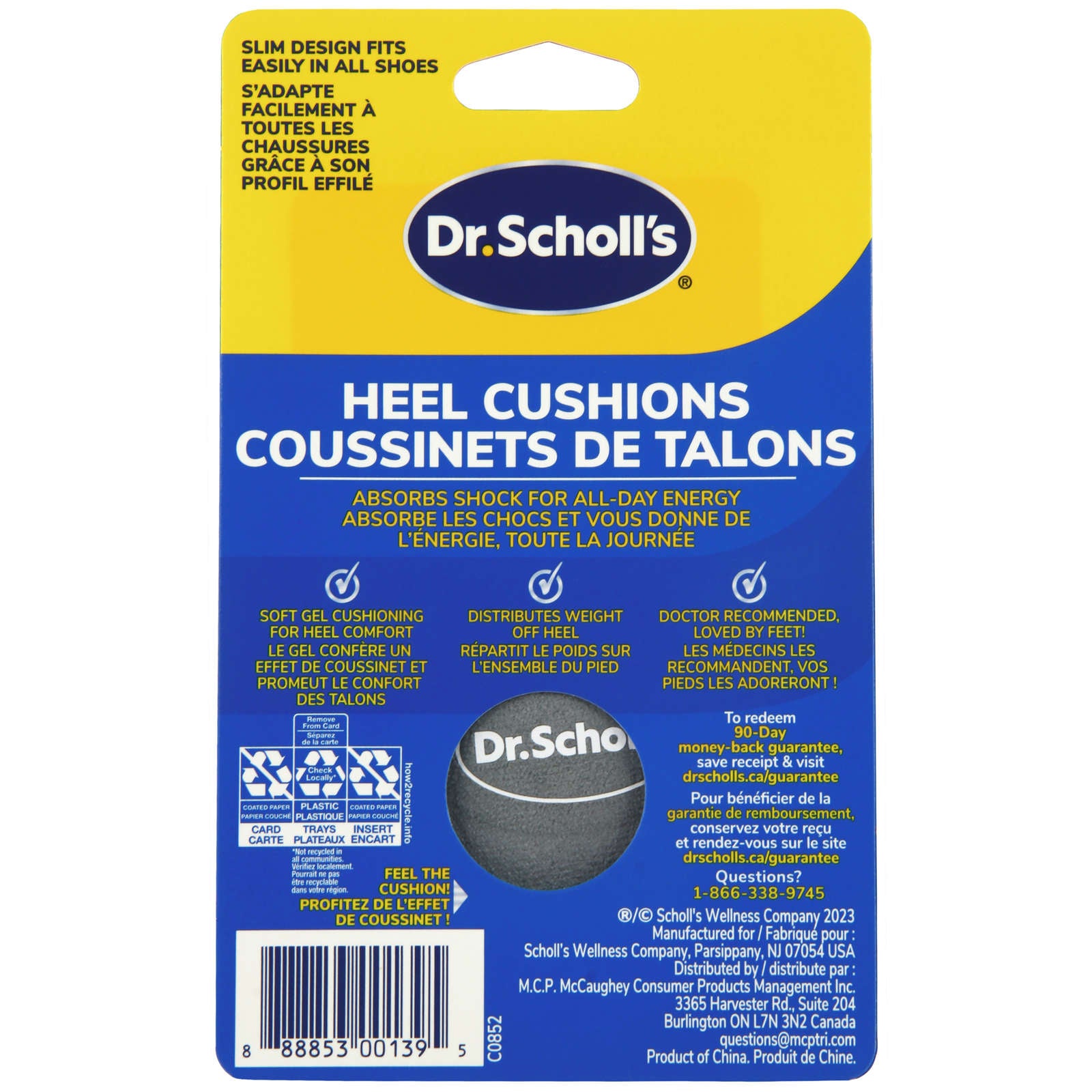Dr. Scholl’s® Comfort Heel Cushions, Womens, Sizes 6-10