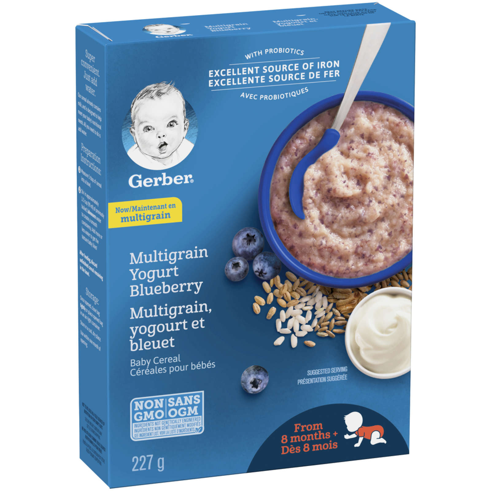 Stage 3 Multigrain Yogurt Blueberry Baby Cereal