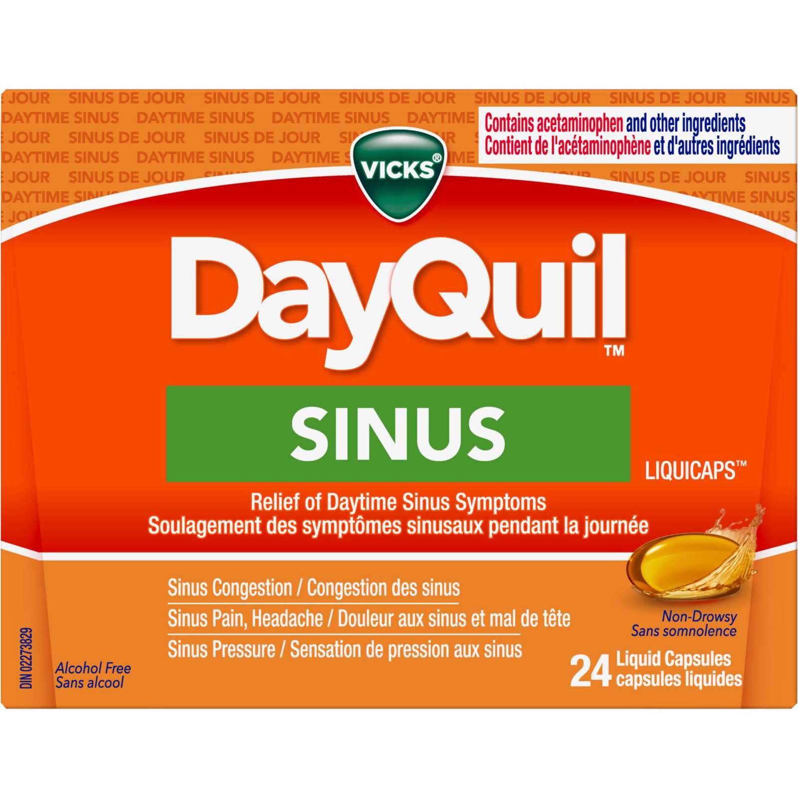 DayQuil Sinus Liquid Capsules, 24 Count