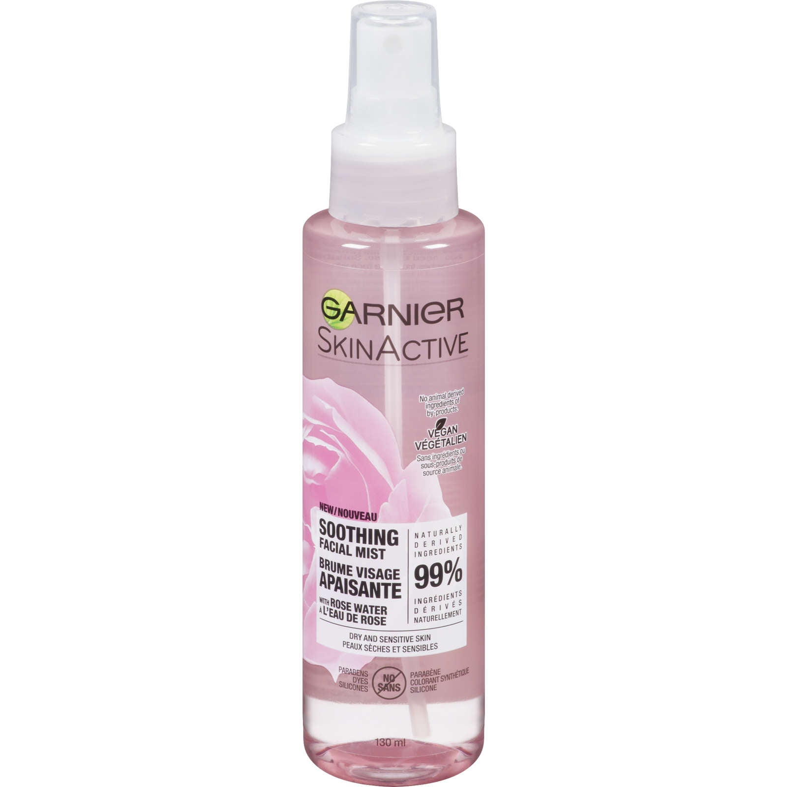 SkinActive Soothing Facial Mist with Rose Water, 125ml, for dry and sensitive skin