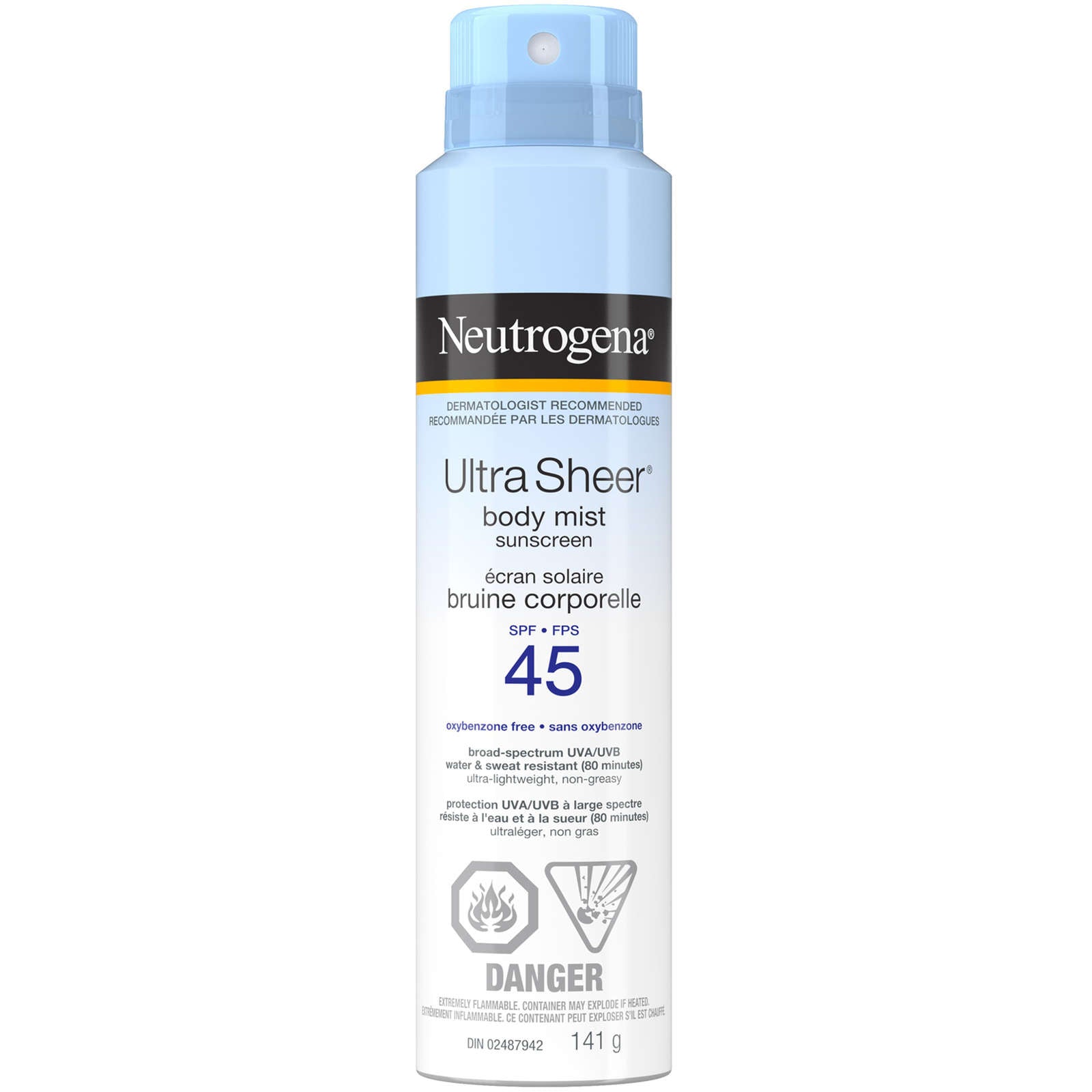 Ultra Sheer Body Mist Sunscreen Spray SPF 45