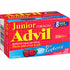 Junior Strength Advil Pain Reliever and Fever Reducer Ibuprofen Chewable Tablets, Blue Raspberry, 20 Count