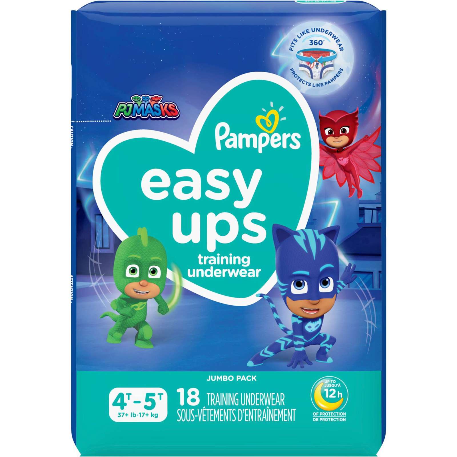 Pampers Easy Ups Training Underwear Boys Size 6 4T-5T