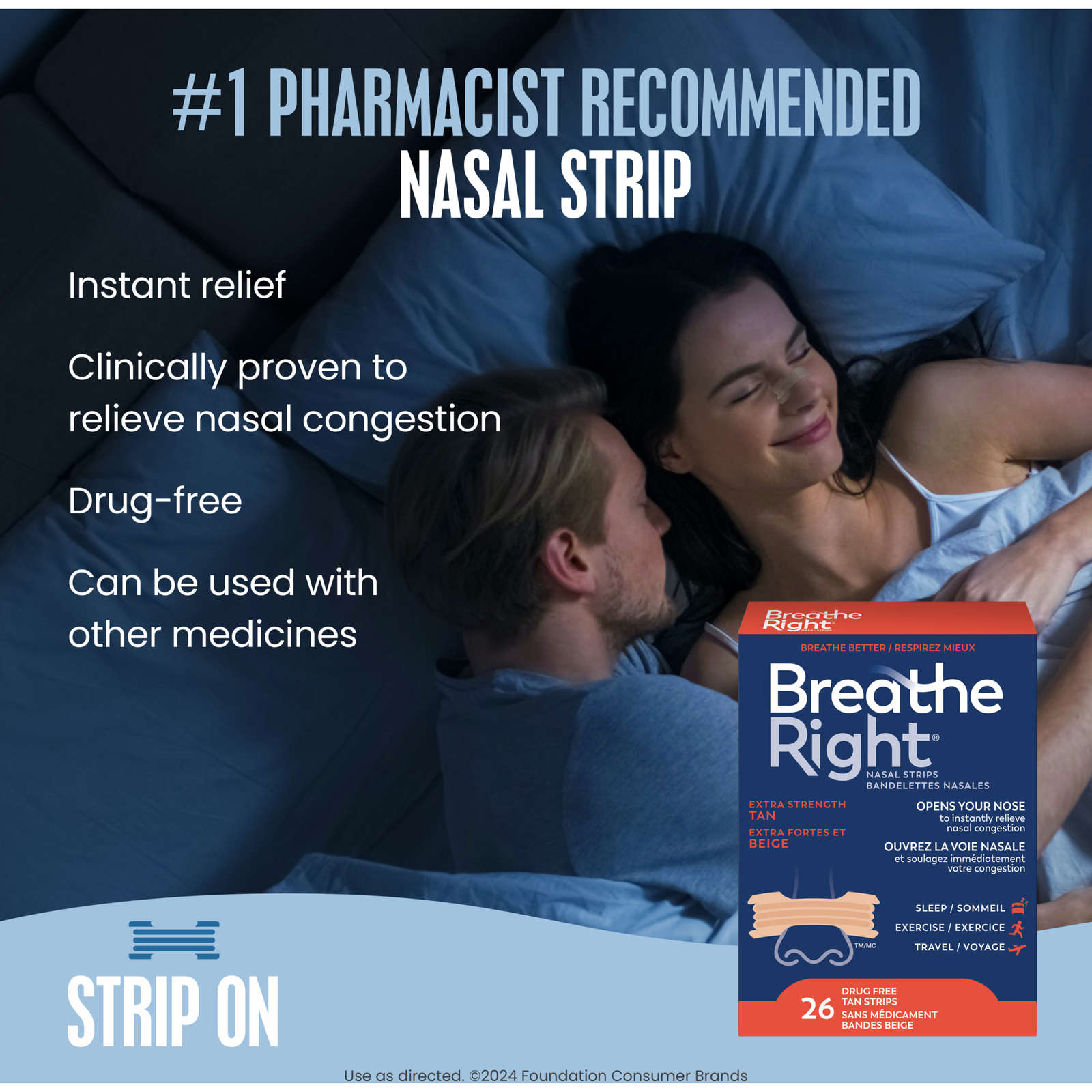 Nasal Strips Extra Strength Tan 26ct