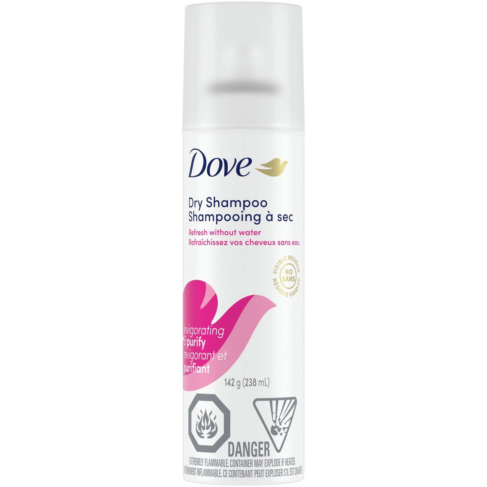 Dove Dry Shampoo care for in between washes Invigorating weightless formula 142 g