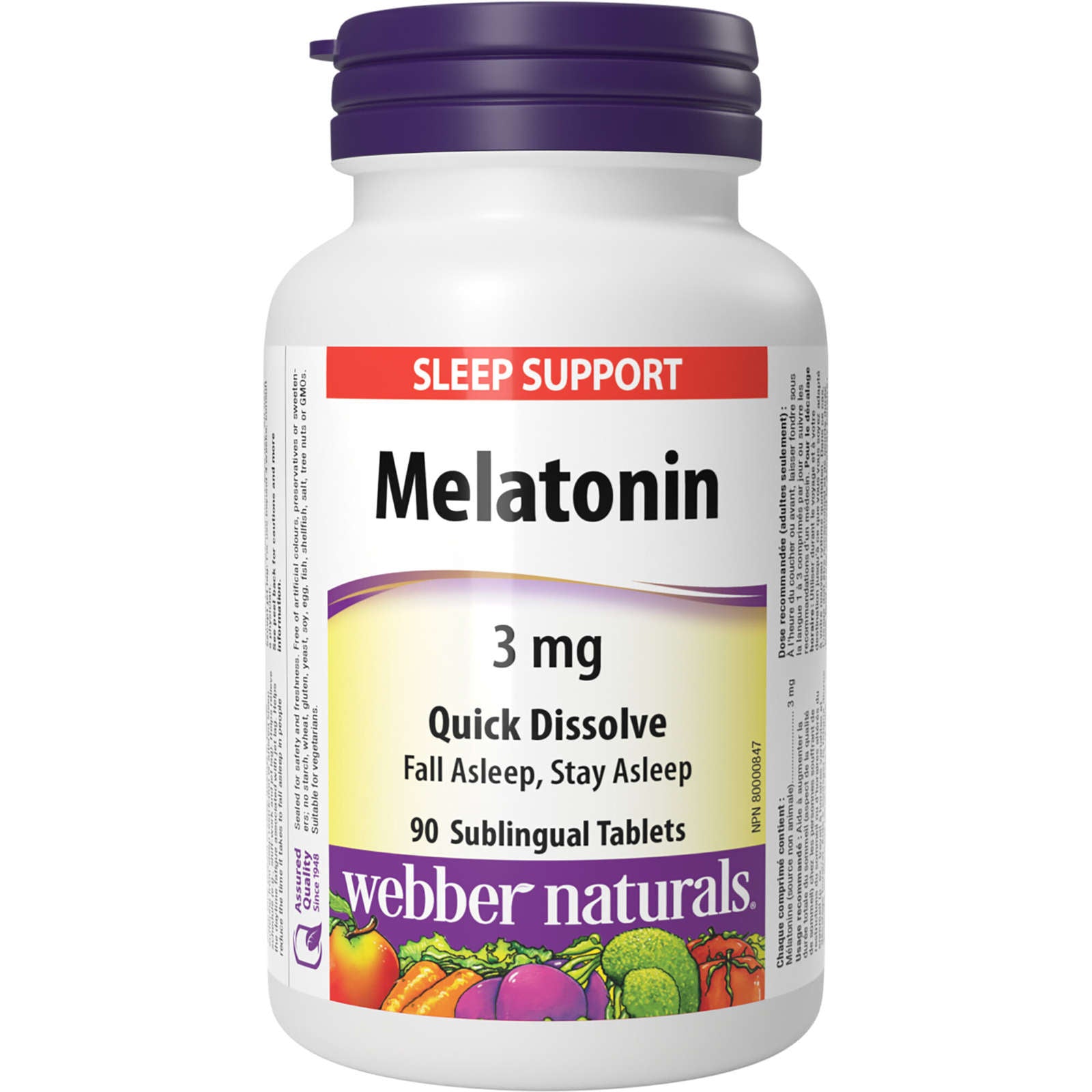 Melatonin Quick Dissolve 3 mg