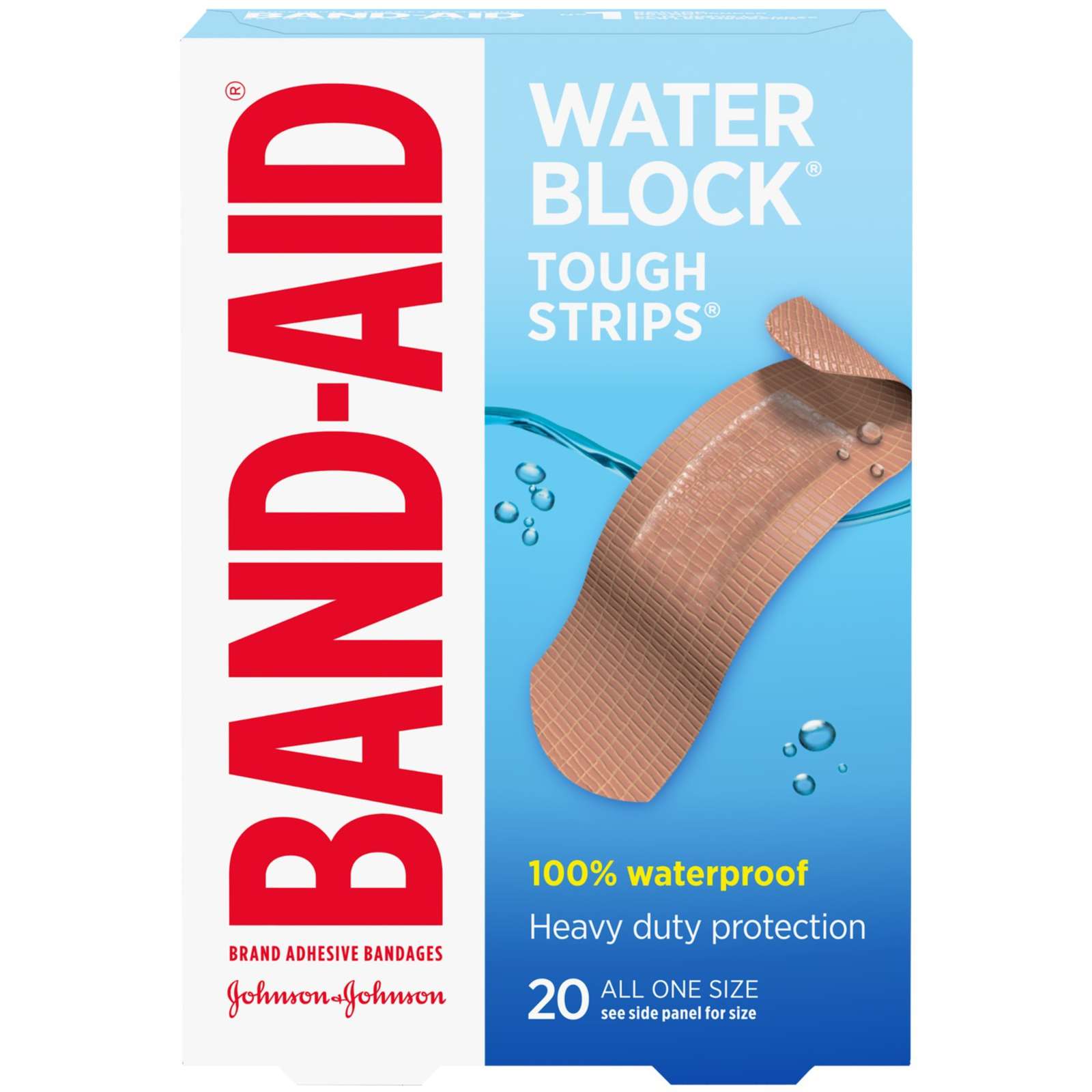 Tough-Strips Adhesive Bandages, Waterproof