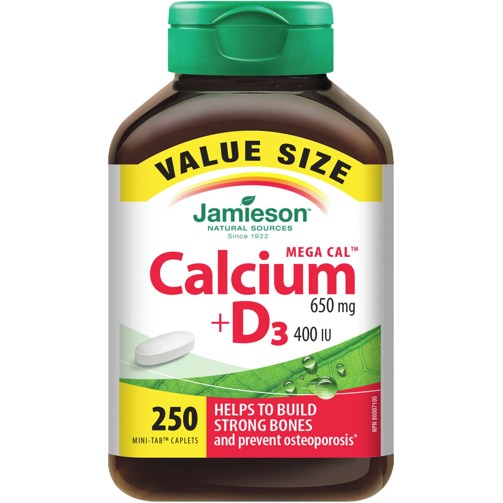 Mega Cal™ Calcium 650 mg + Vitamin D3 400 IU VALUE SIZE