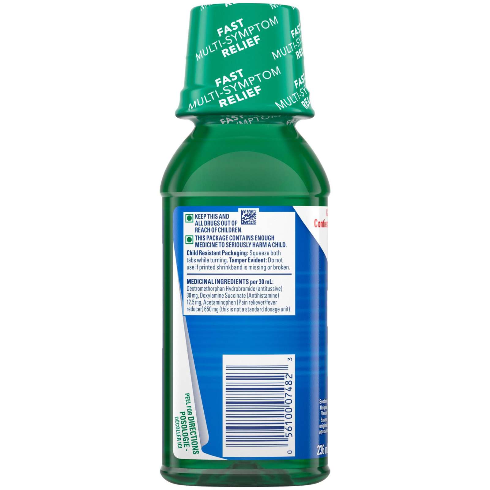NyQuil Cold & Flu Nighttime Relief Liquid, Original, 236 mL