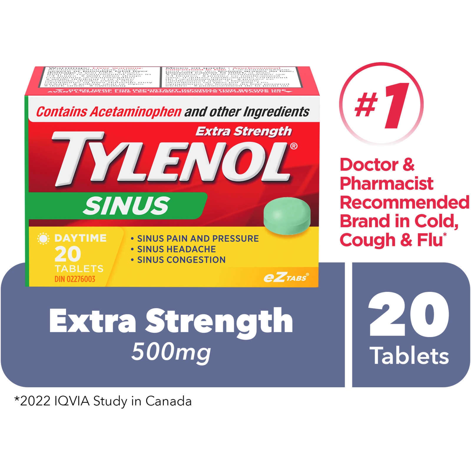 Extra Strength Sinus Relief Day Acetaminophen 500mg