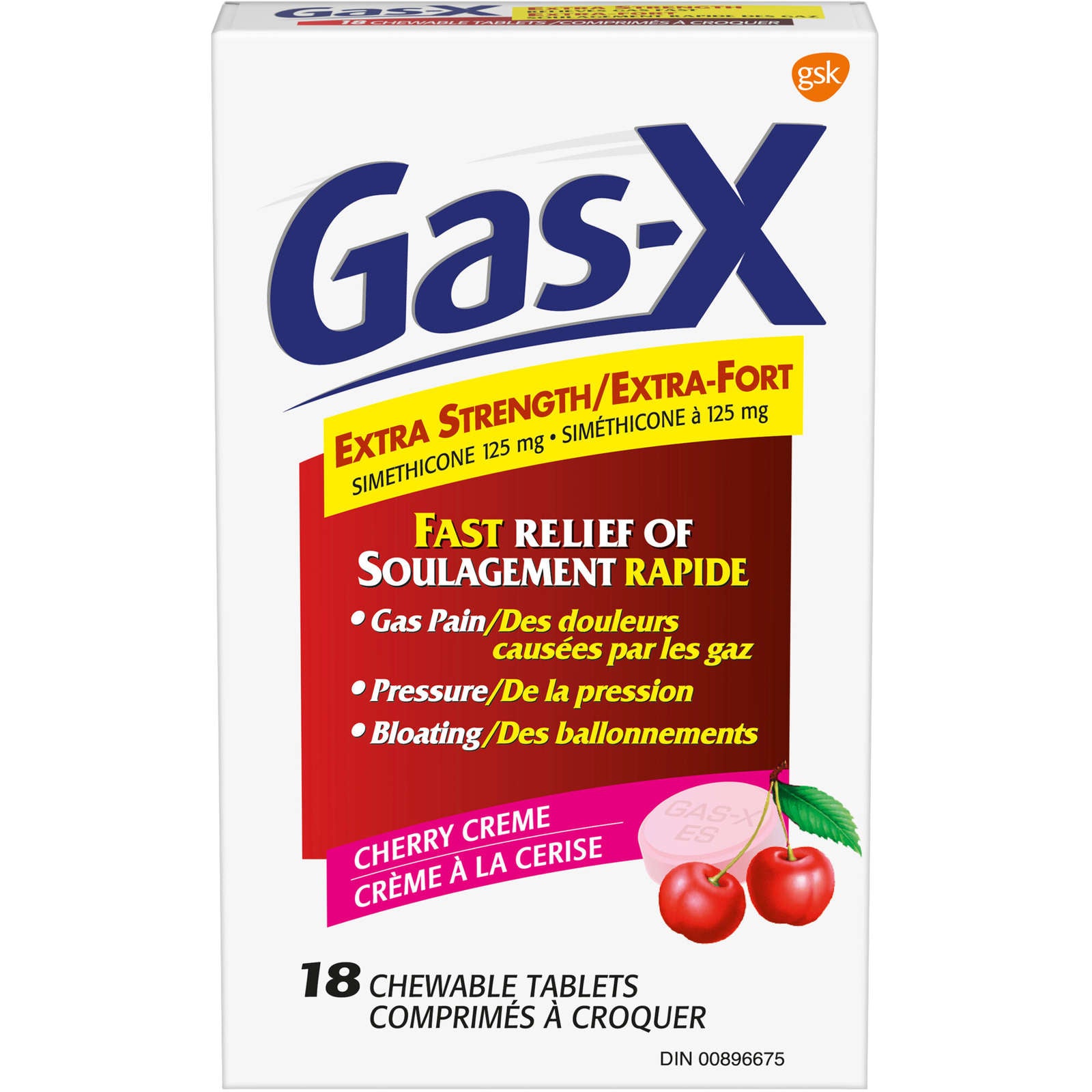 Gas-X Extra Strength, 18 units, Bite-Me Cherry