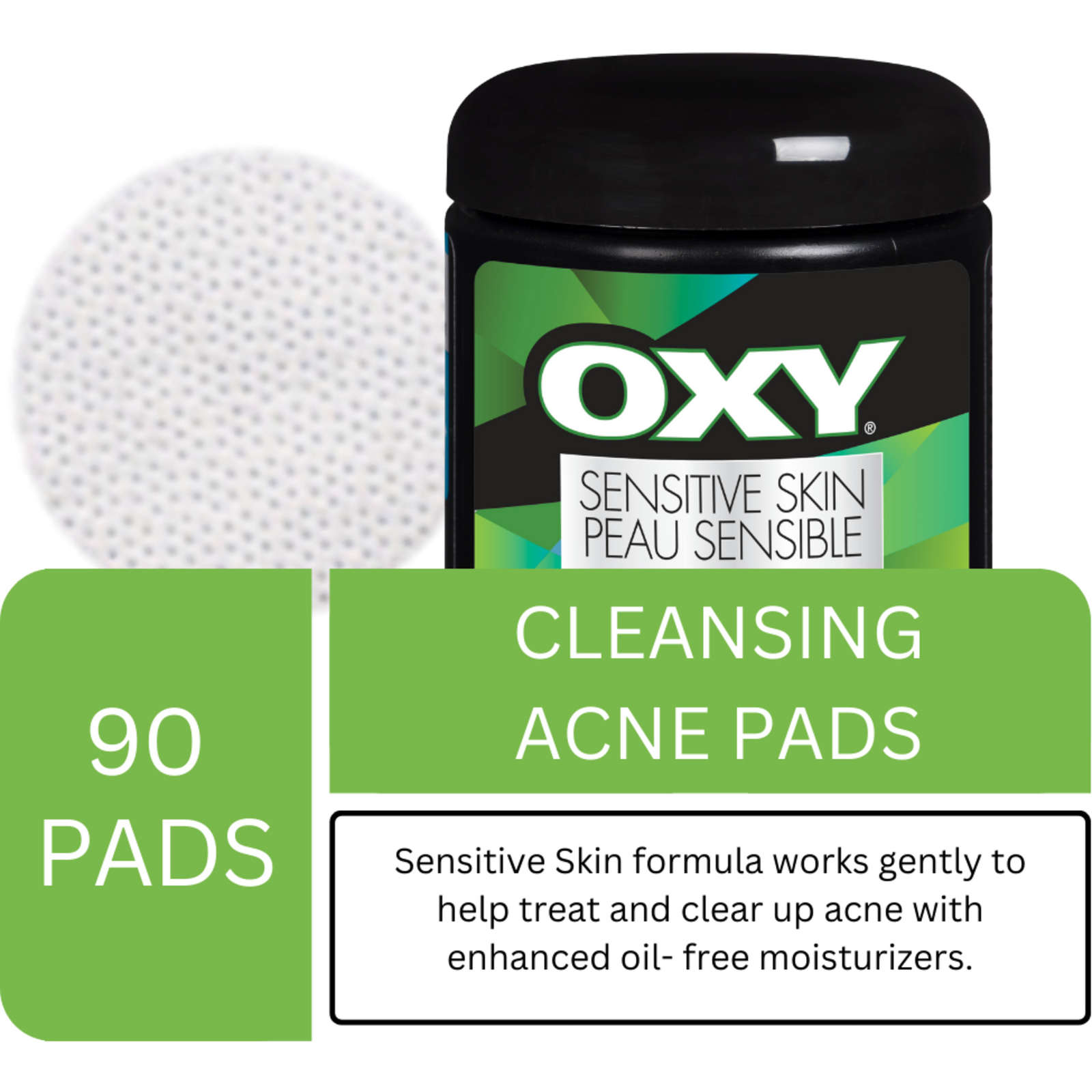 Sensitive Skin Cleansing Acne Pads with Salicylic Acid, For Sensitive Skin