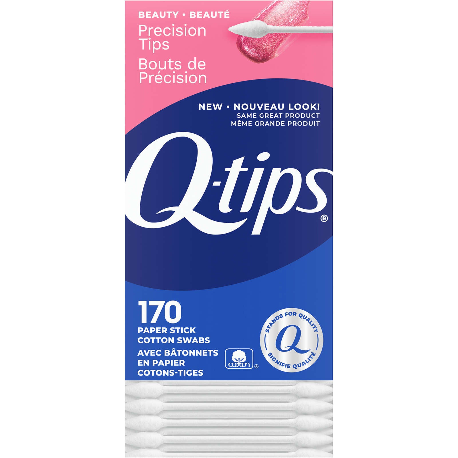 Q-tips Precision Tips Cotton Swabs 170 ct