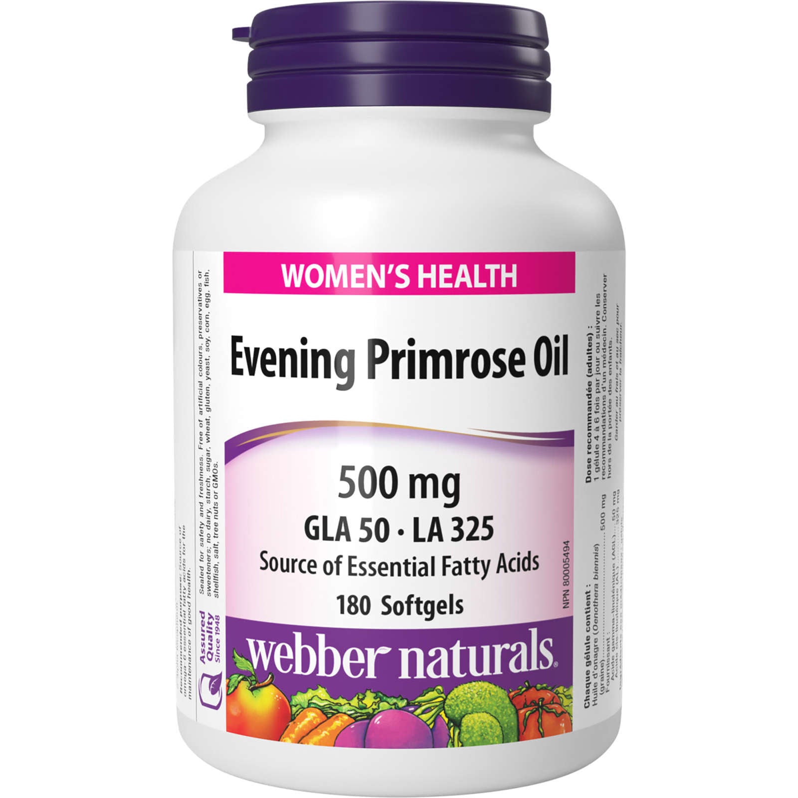 Evening Primrose Oil GLA 50 · LA 325 500 mg