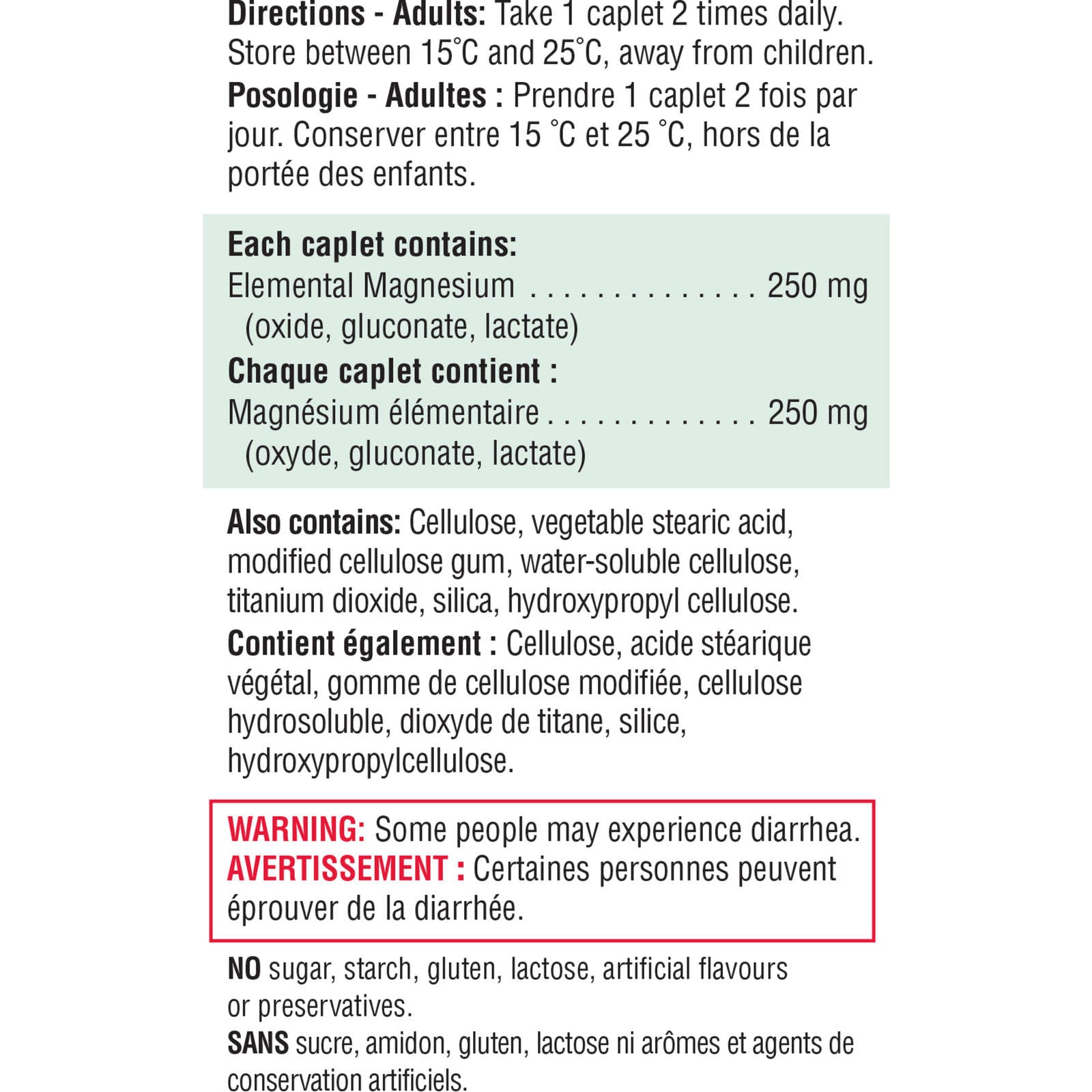 Magnesium High Potency Caplets, 250 mg Value Pack