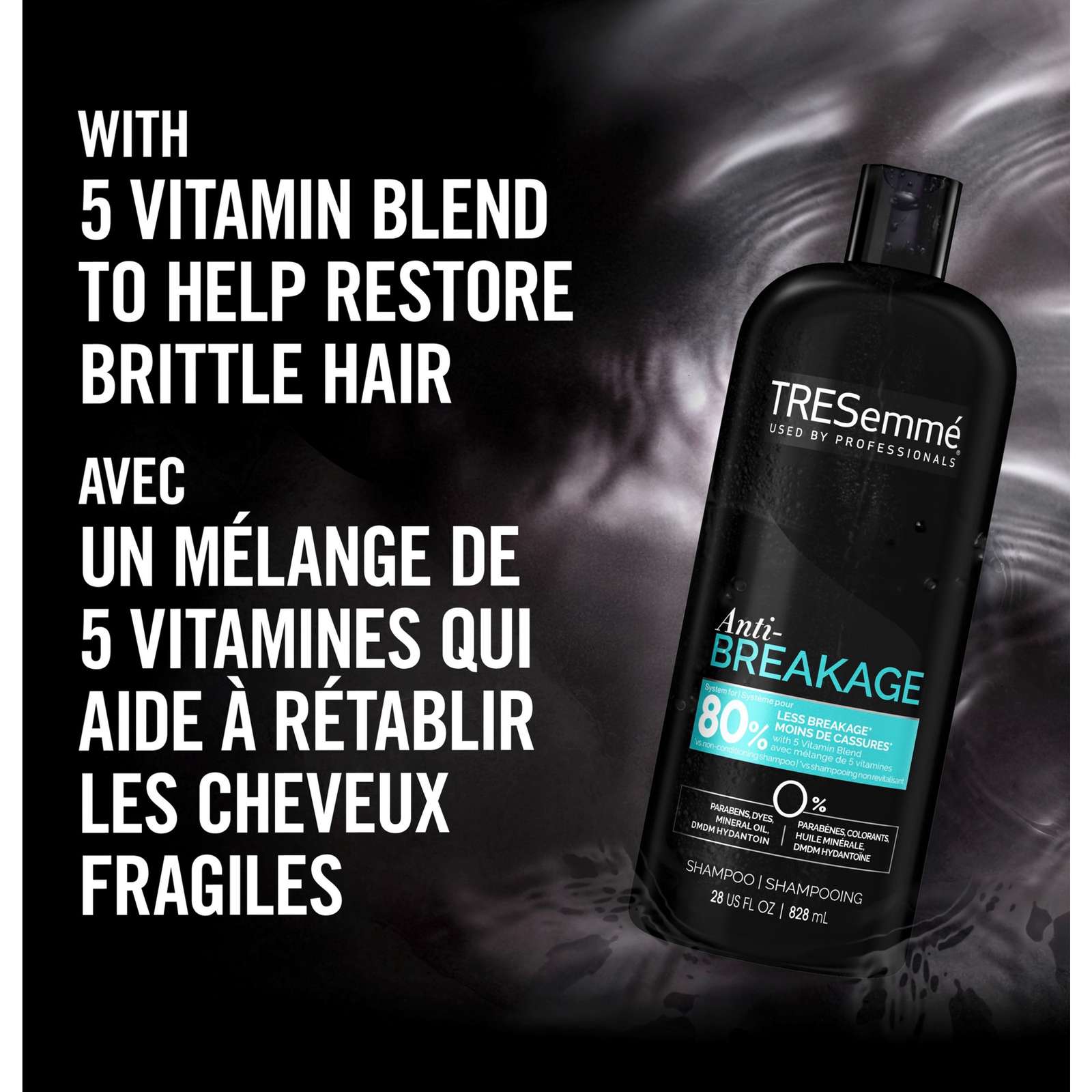 TRESemme  Shampoo for split ends Anti Breakage reduces hair breakage up to 80%