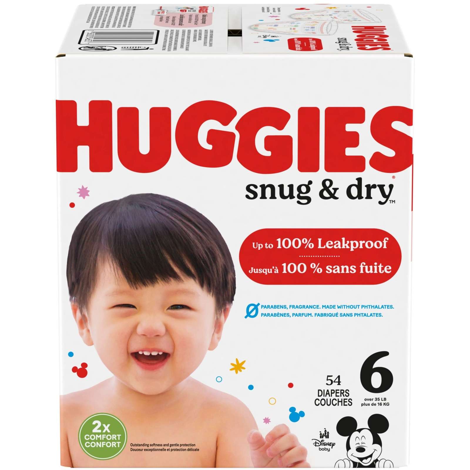 Huggies Snug & Dry Baby Diapers, Size 6