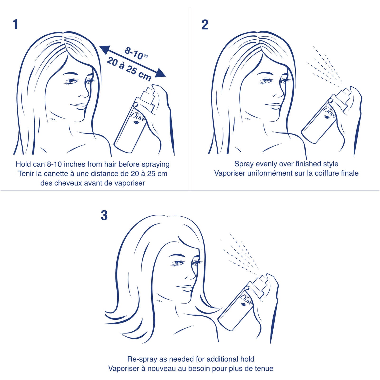 Dove Hairspray Extra Hold 198 GR