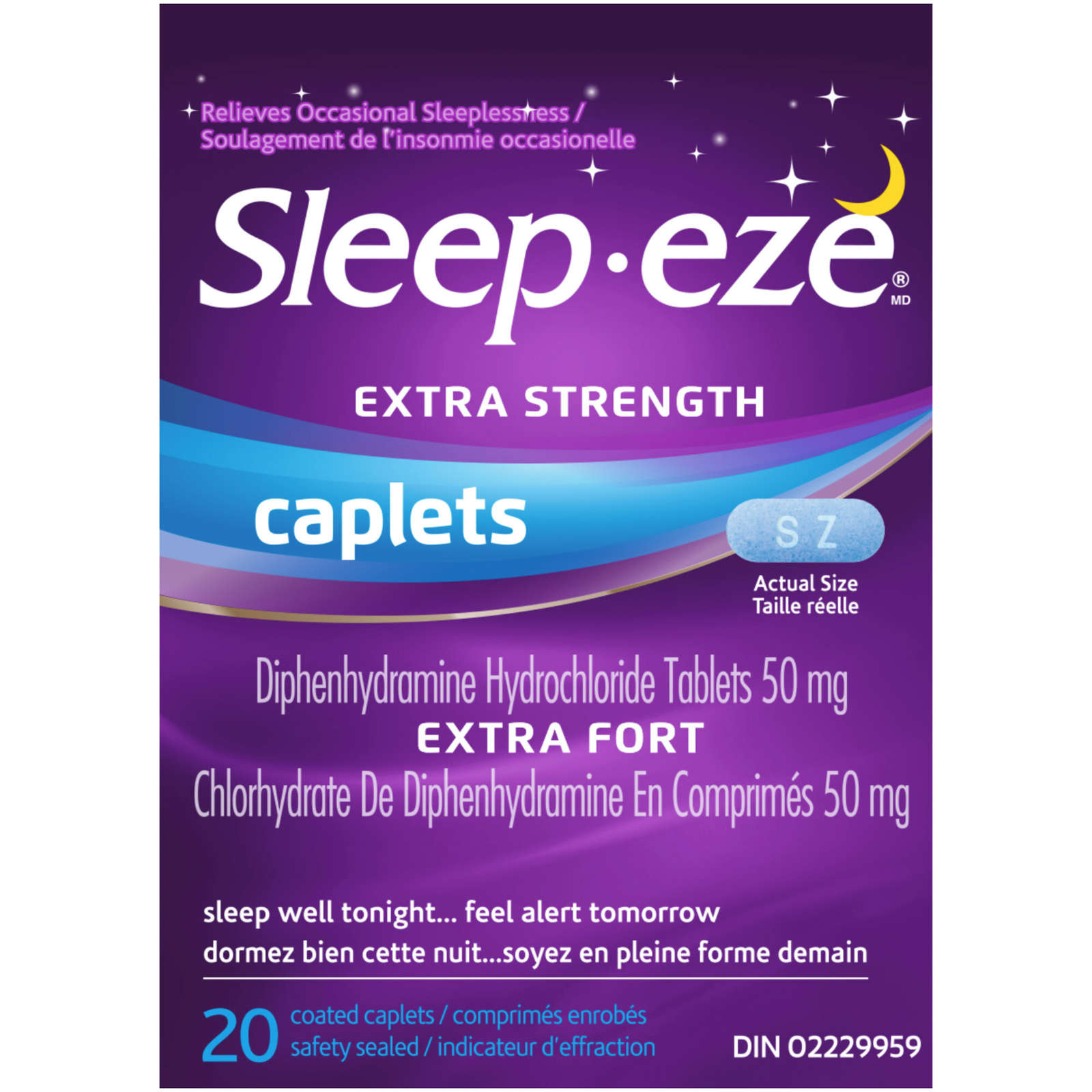 Sleep-eze Extra Strength Nighttime Sleep Aid Coated Caplets – We Care ...