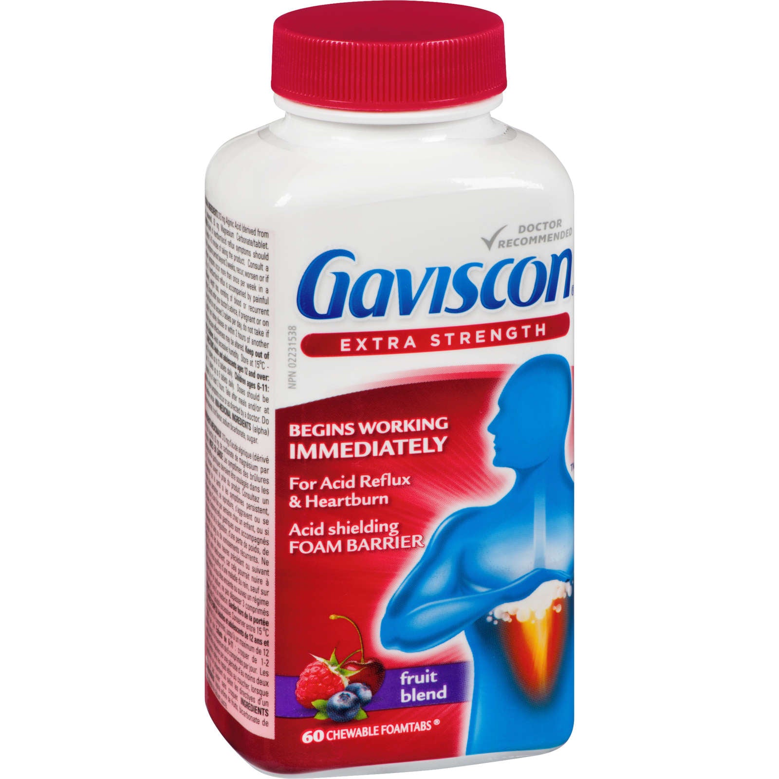 Gaviscon Extra Strength Chewable Foamtabs Fruit Blend