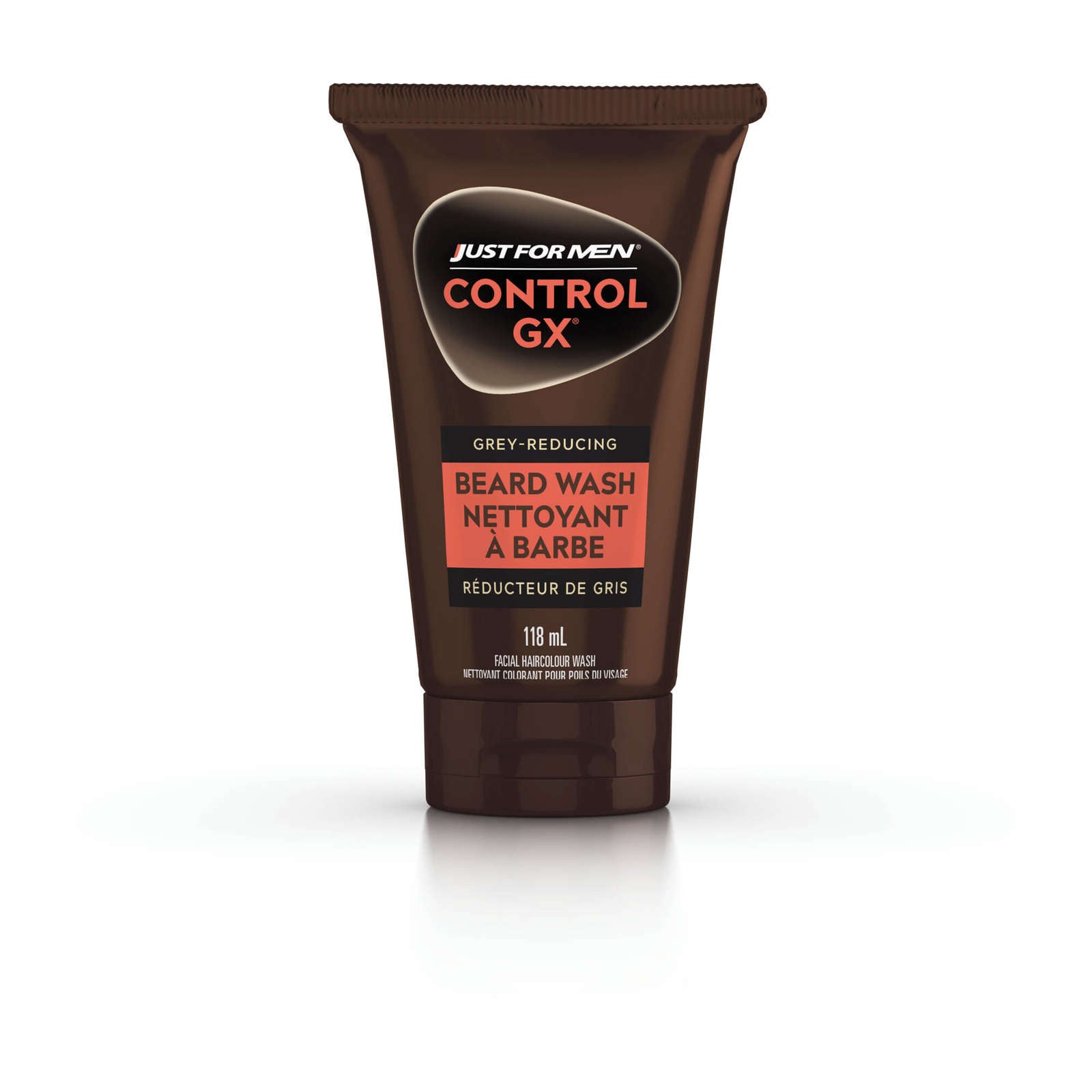 Just For Men Control GX Grey Reducing Beard Wash, Gradually Colors Mustache and Beard